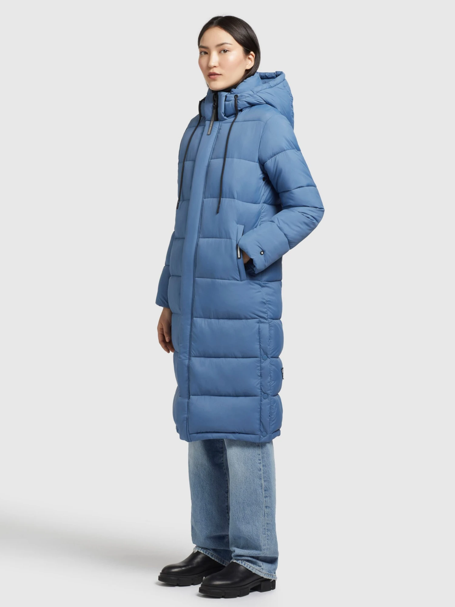 Khujo Wintermantels Wintermantel Julina Dames Blauw - Afbeelding 5