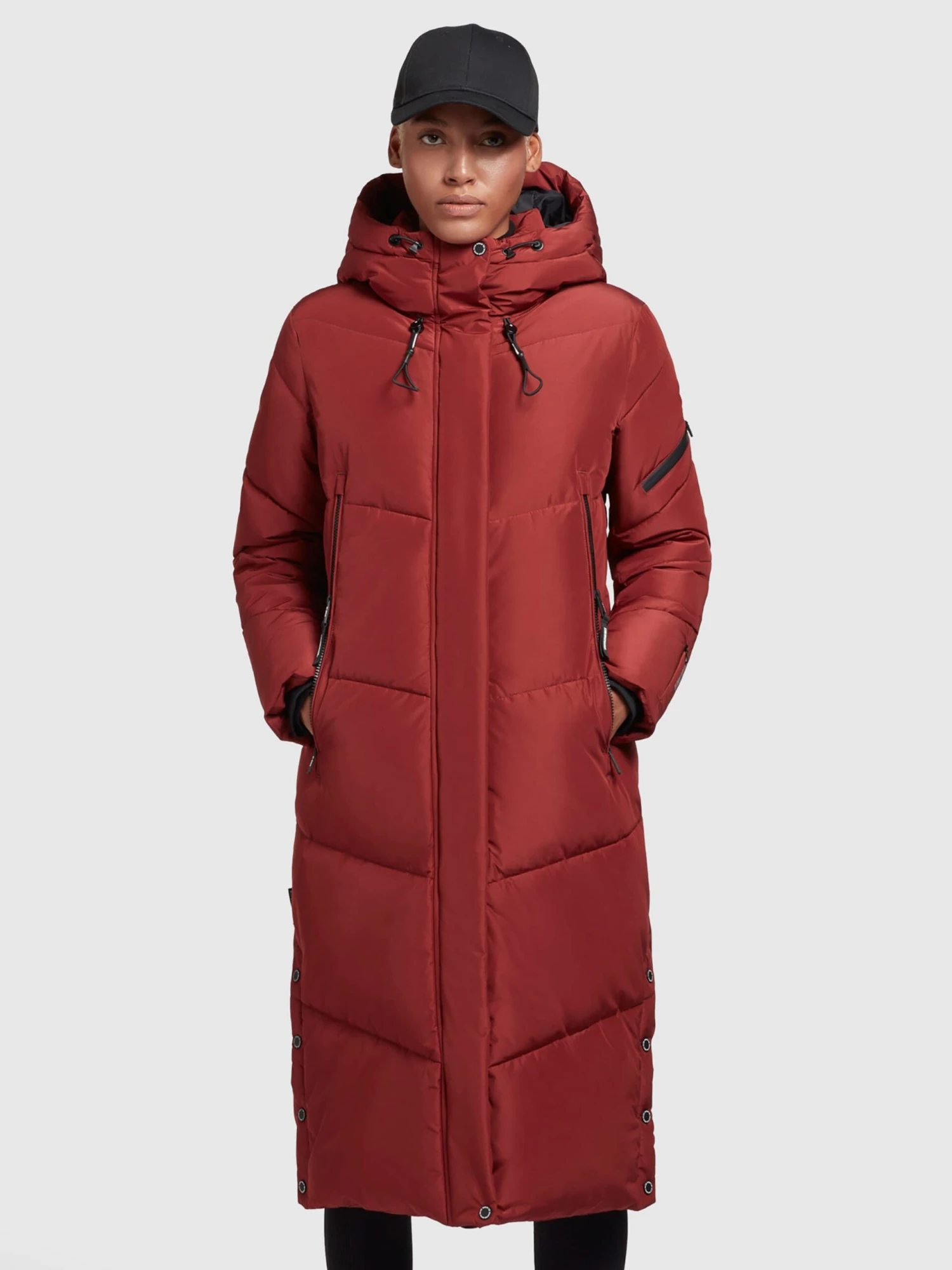 Khujo Tussenmantels Tussenmantel Dames Donkerrood - Afbeelding 2