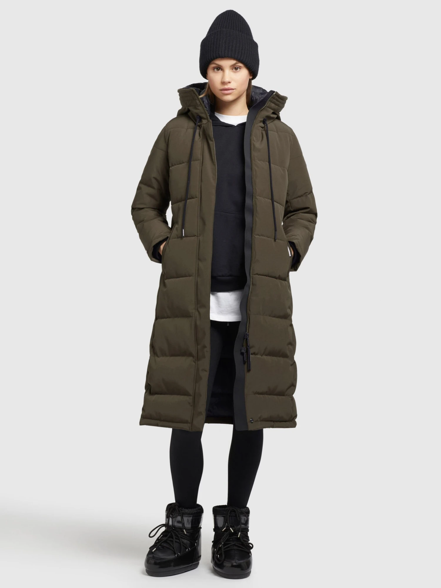 Khujo Wintermantels Wintermantel Rugg Dames Olijfgroen - Afbeelding 3