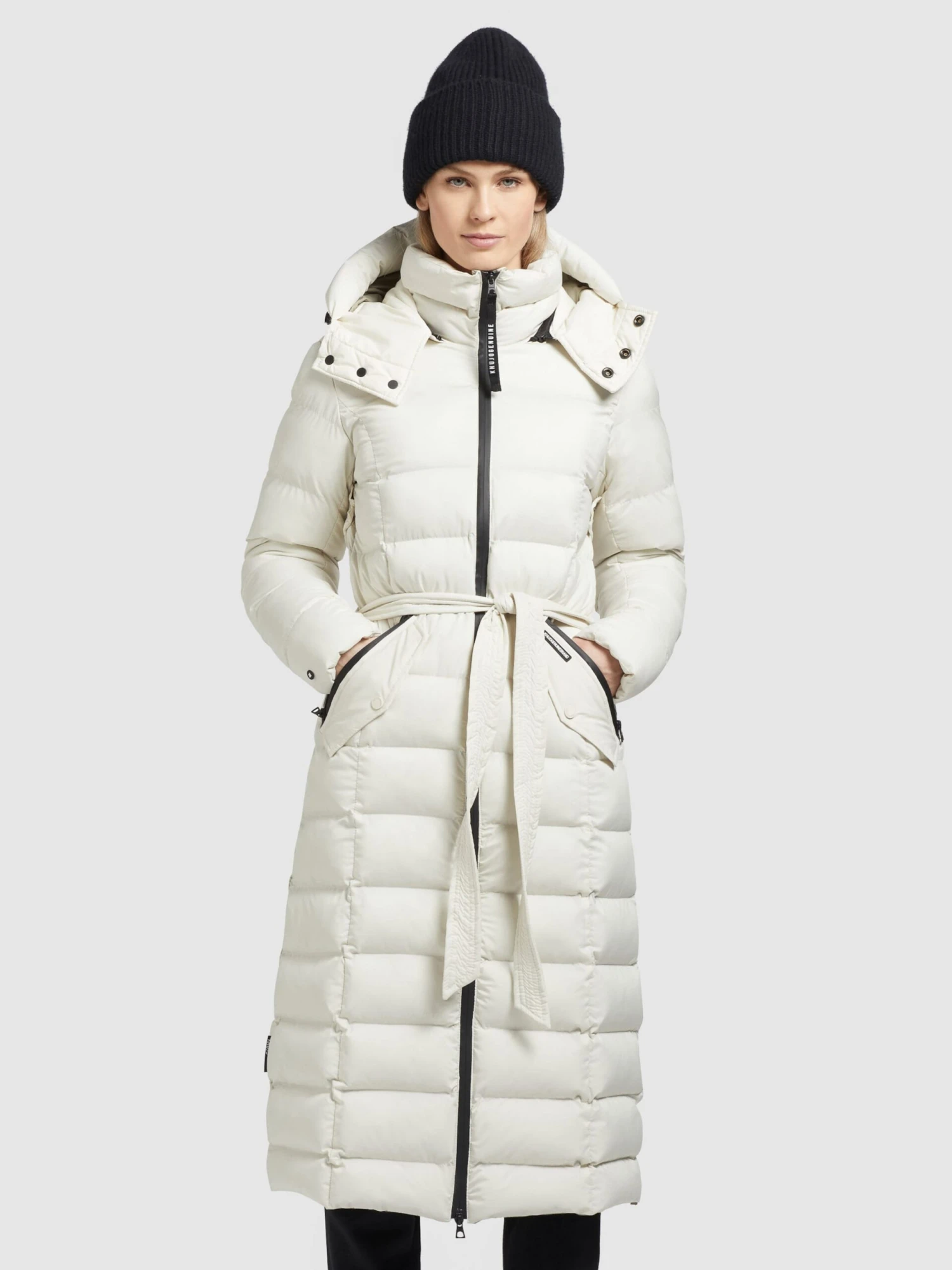 Khujo Wintermantels Wintermantel OLALLA MATT Dames Wolwit - Afbeelding 2