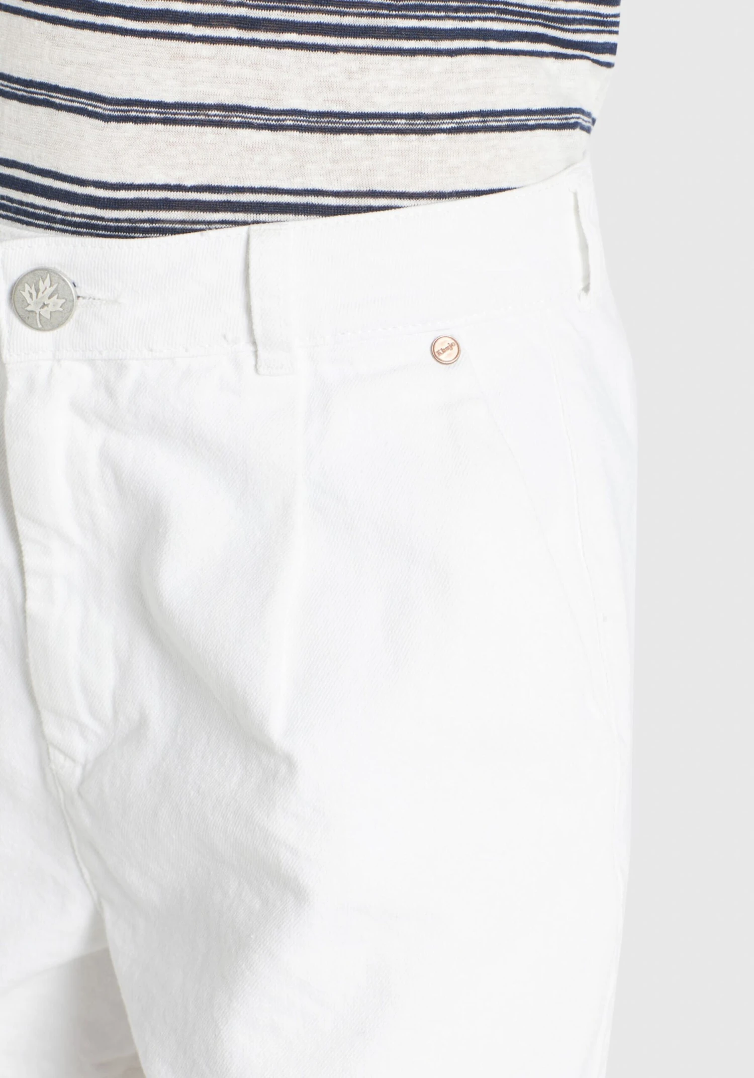 Khujo Jeans Loosefit Bandplooi Jeans Cambel Dames Wit - Afbeelding 8