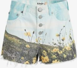 Khujo Denim Shorts Loosefit Jeans Anouk Dames Gemengde Kleuren
