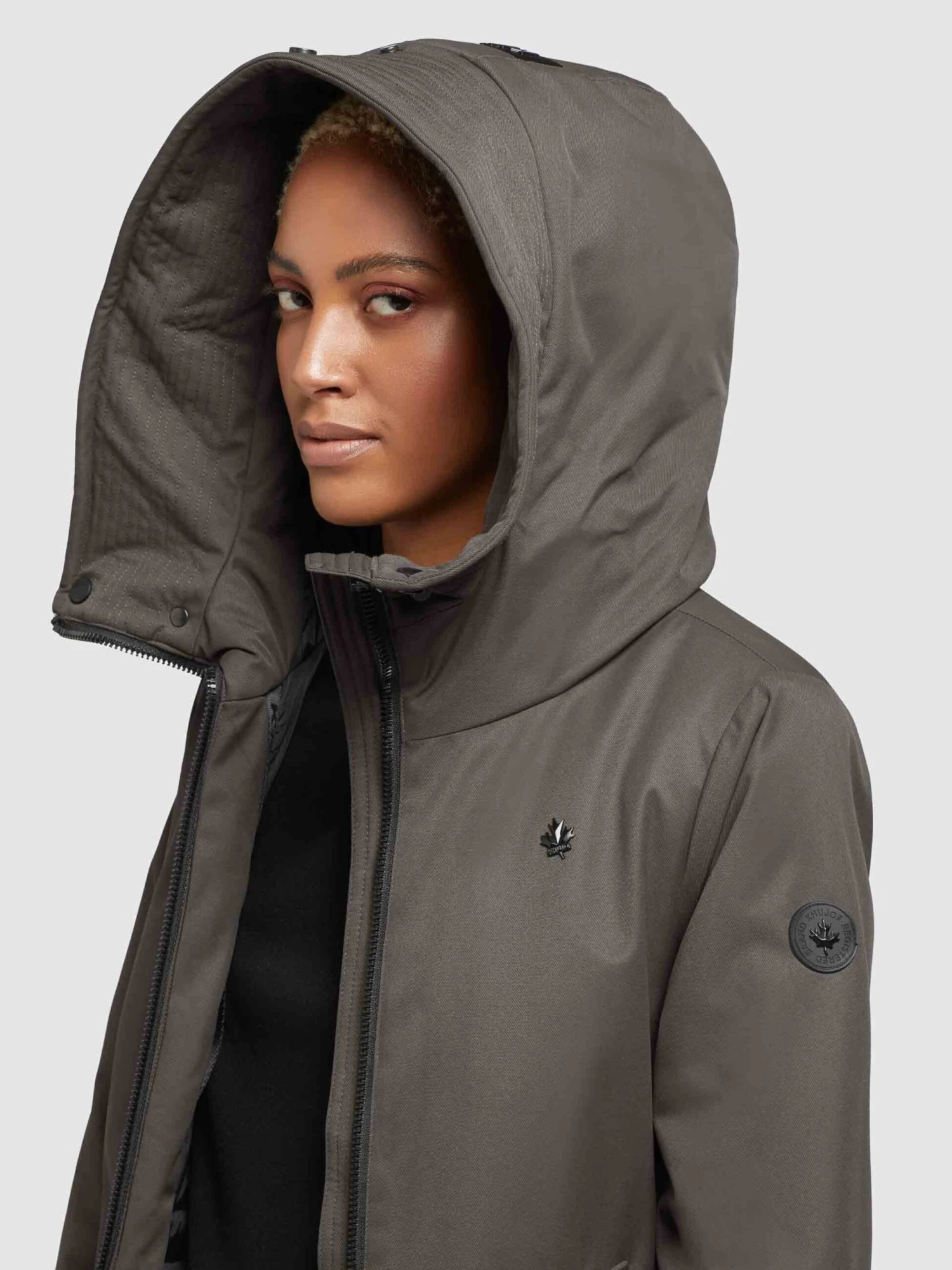 Khujo Tussenmantels Tussenmantel LISAD Dames Donkergrijs - Afbeelding 7