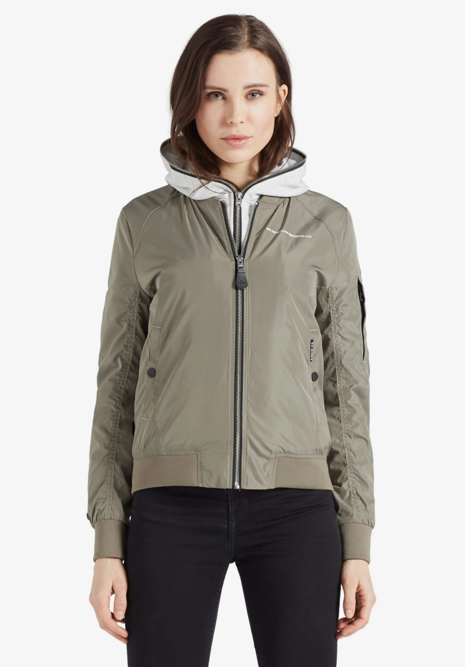 Khujo Winterjassen Winterjas LARIFA Dames Kaki - Afbeelding 2