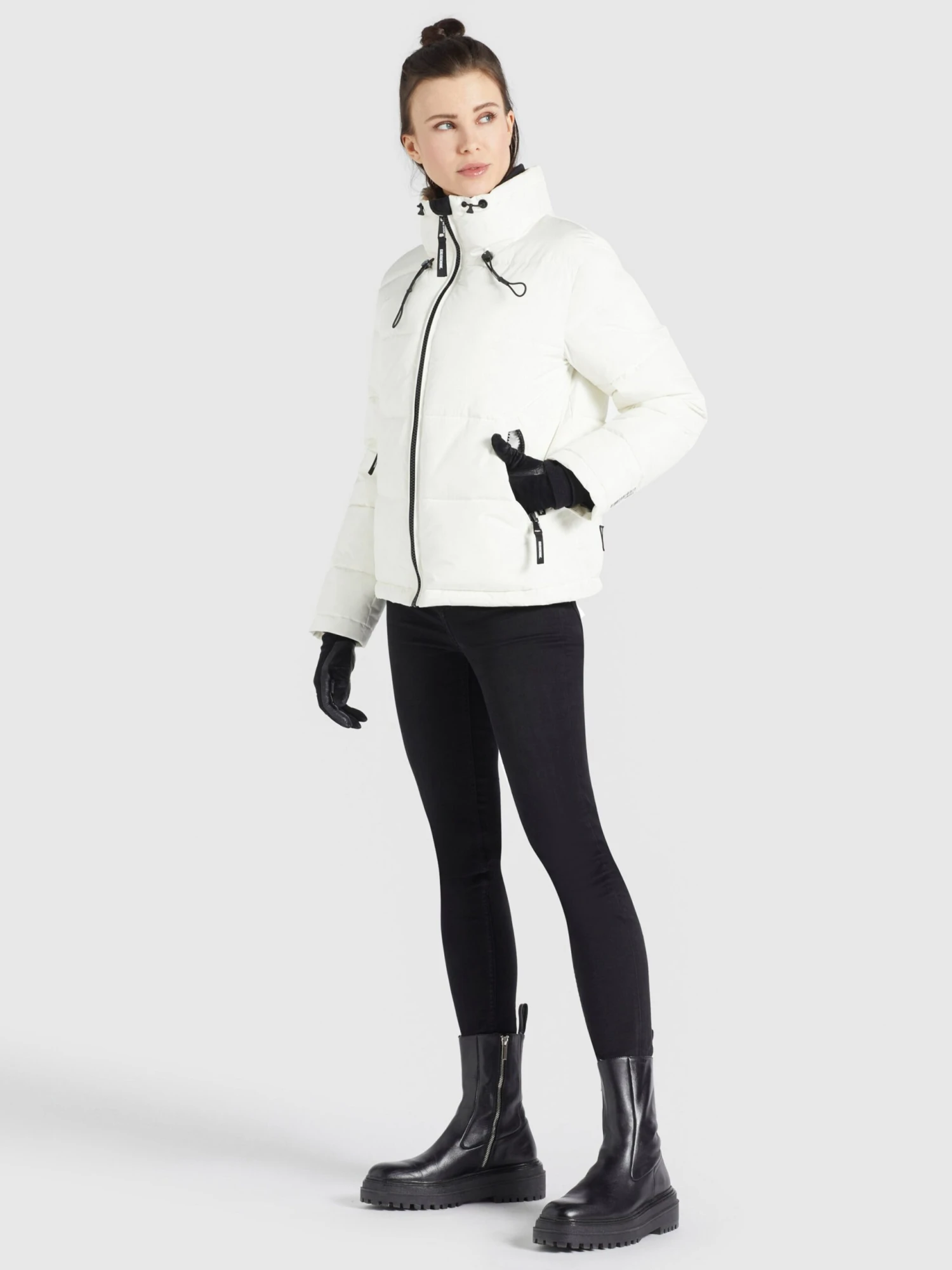 Khujo Winterjassen Winterjas Tuba Dames Wit - Afbeelding 3