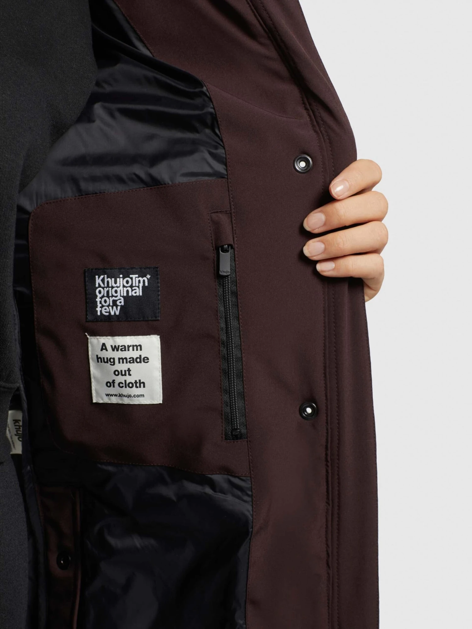 Khujo Tussenmantels Tussenmantel Namita Dames Wijnrood - Afbeelding 8