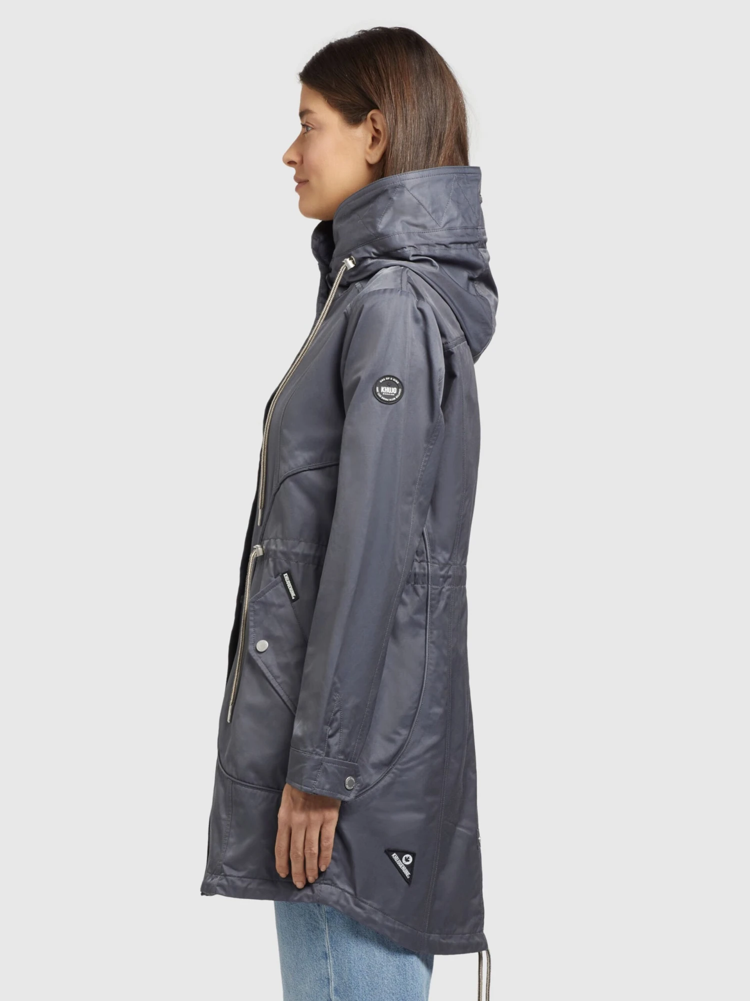 Khujo Parkas Tussenparka ONDA2 Dames Duifblauw - Afbeelding 4