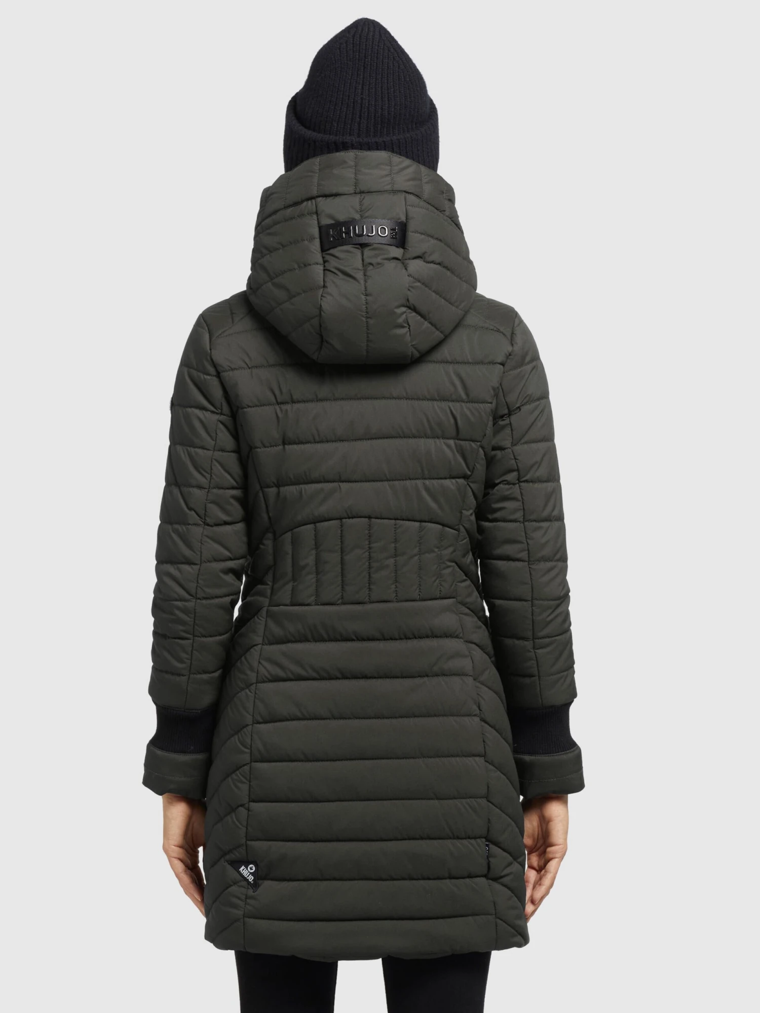 Khujo Wintermantels Wintermantel Nita Dames Kaki - Afbeelding 4