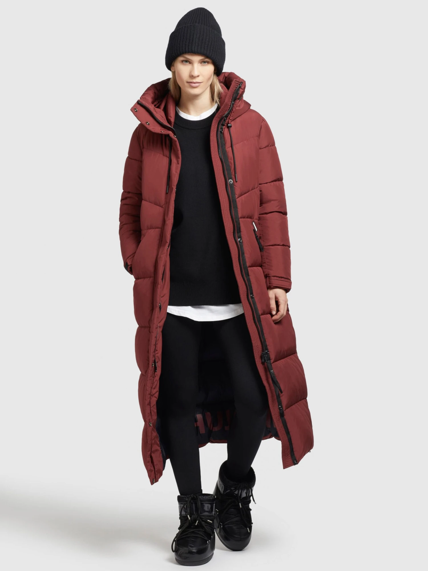 Khujo Wintermantels Wintermantel Shimanta 2 Dames Roestrood - Afbeelding 3