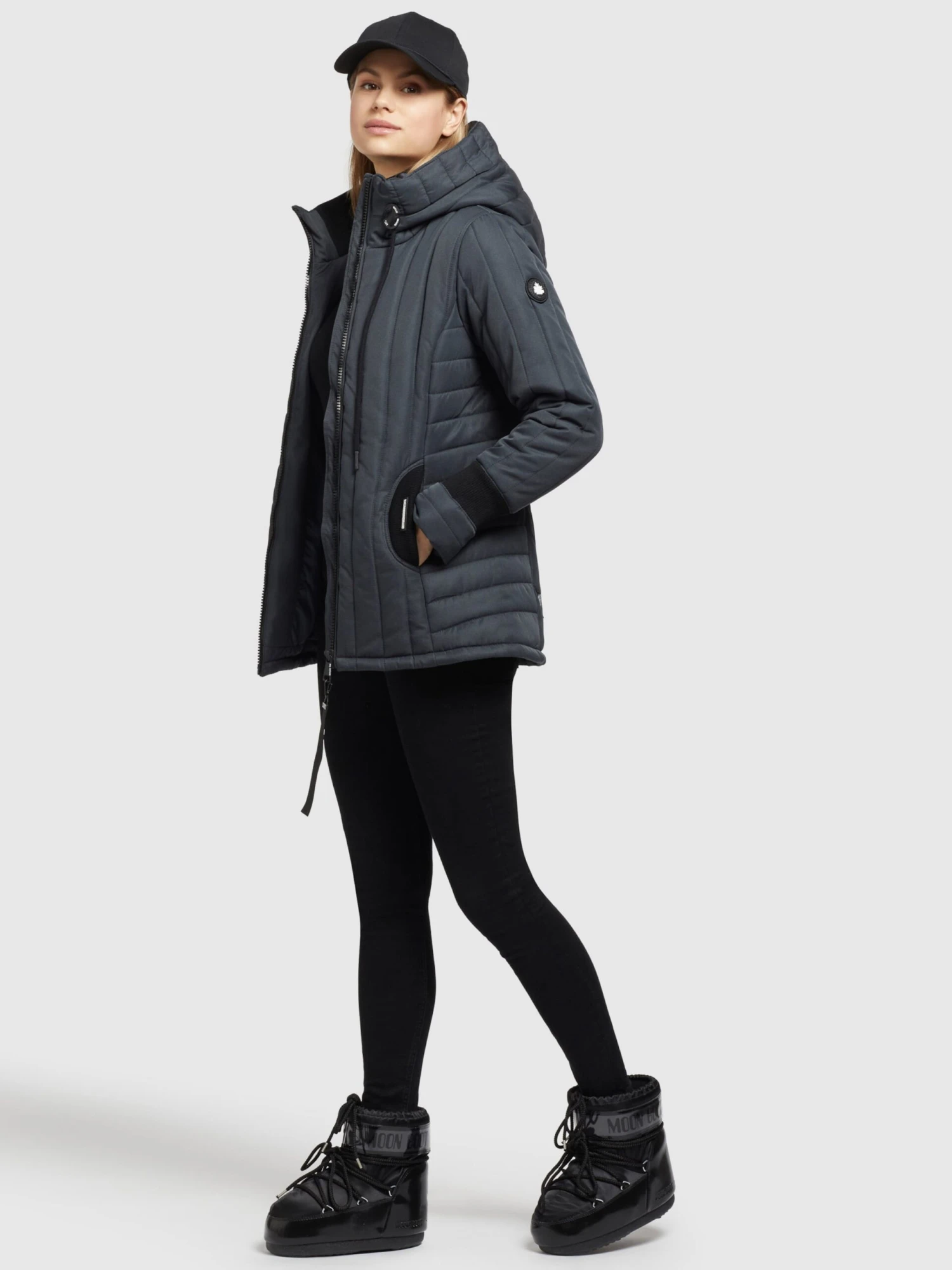 Khujo Winterjassen Winterjas TWEETY PRIME6 STRUCTURED Dames Blauw - Afbeelding 4