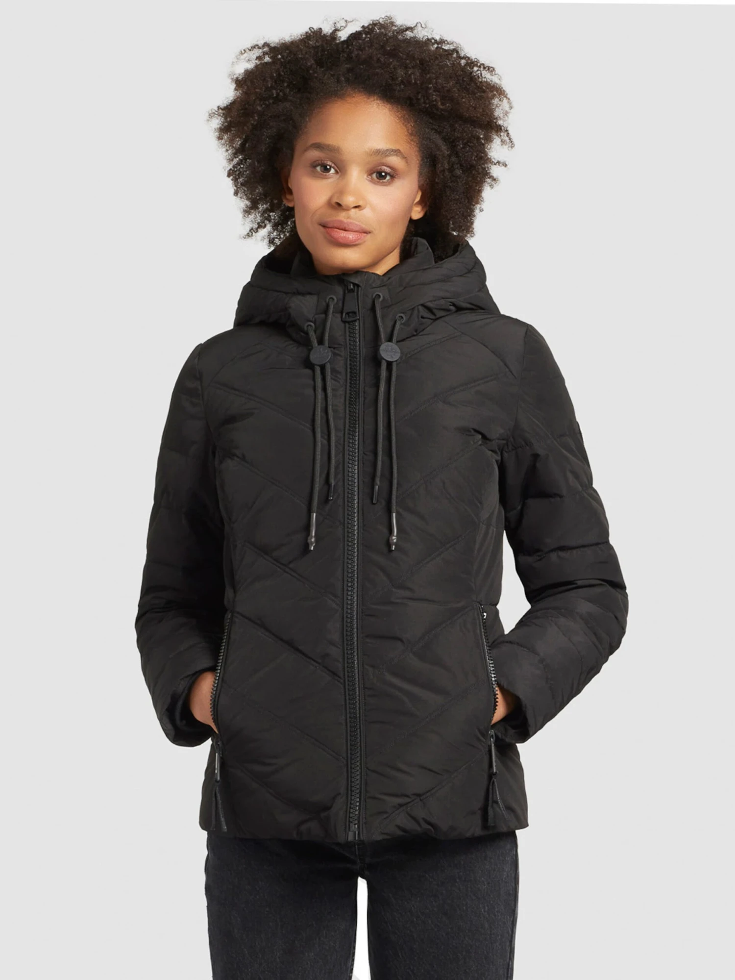 Khujo Winterjassen Winterjas Eija 2 Dames Zwart - Afbeelding 2