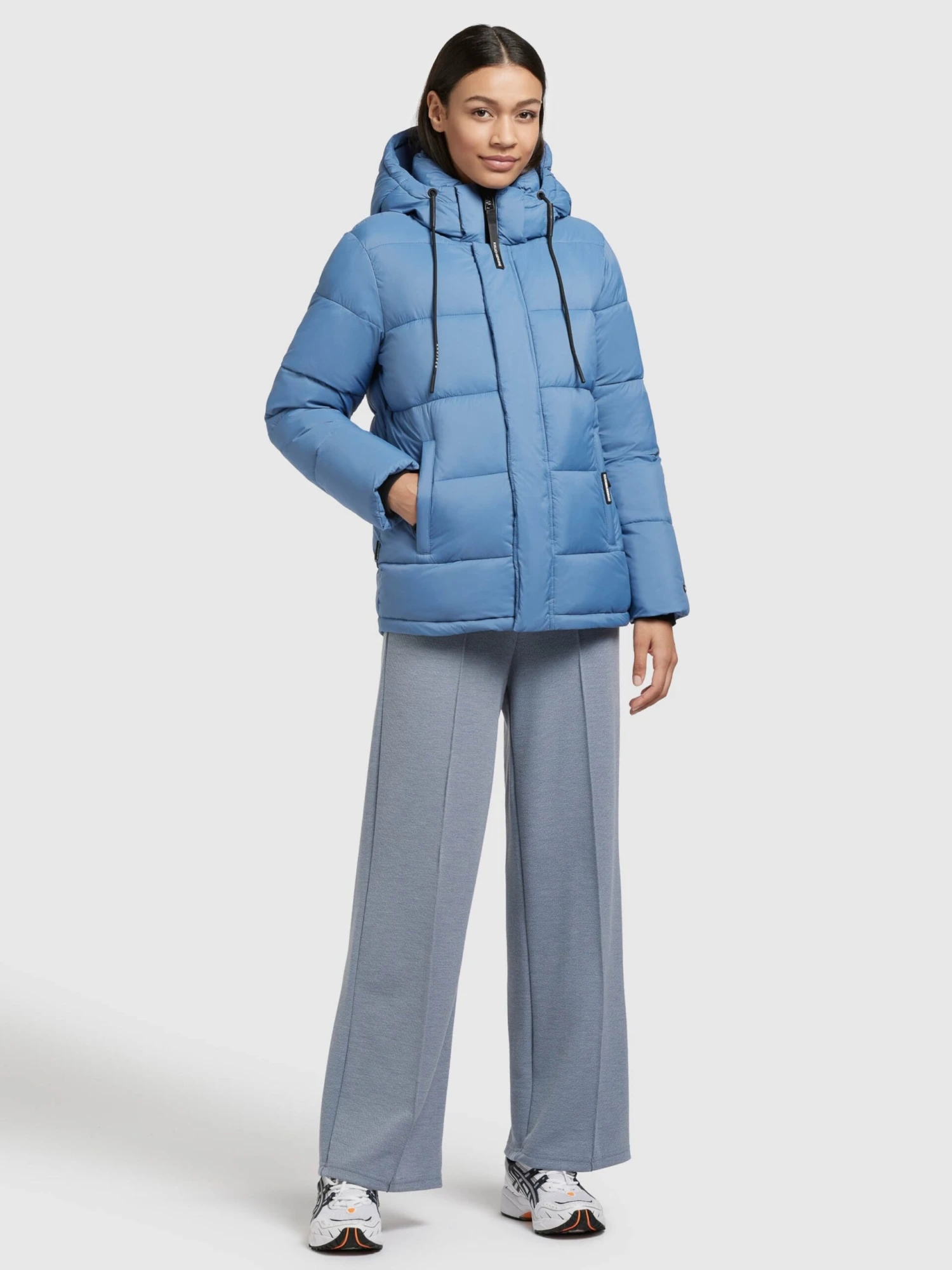 Khujo Winterjassen Winterjas Evona Dames Hemelsblauw - Afbeelding 6