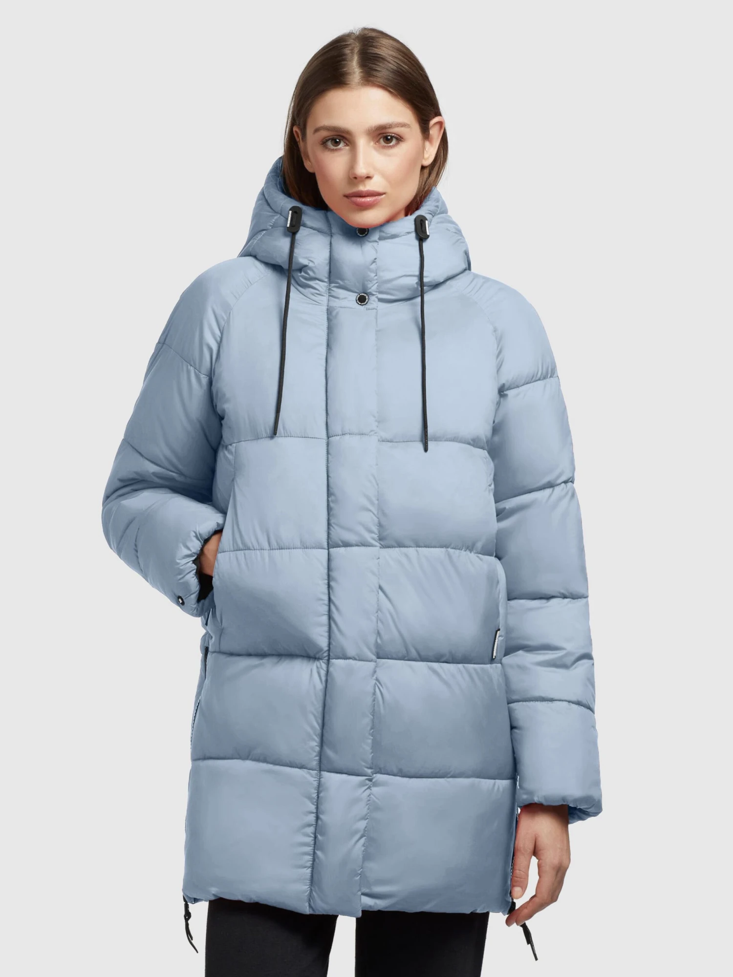 Khujo Winterjassen Winterjas Franee Dames Lichtblauw - Afbeelding 2