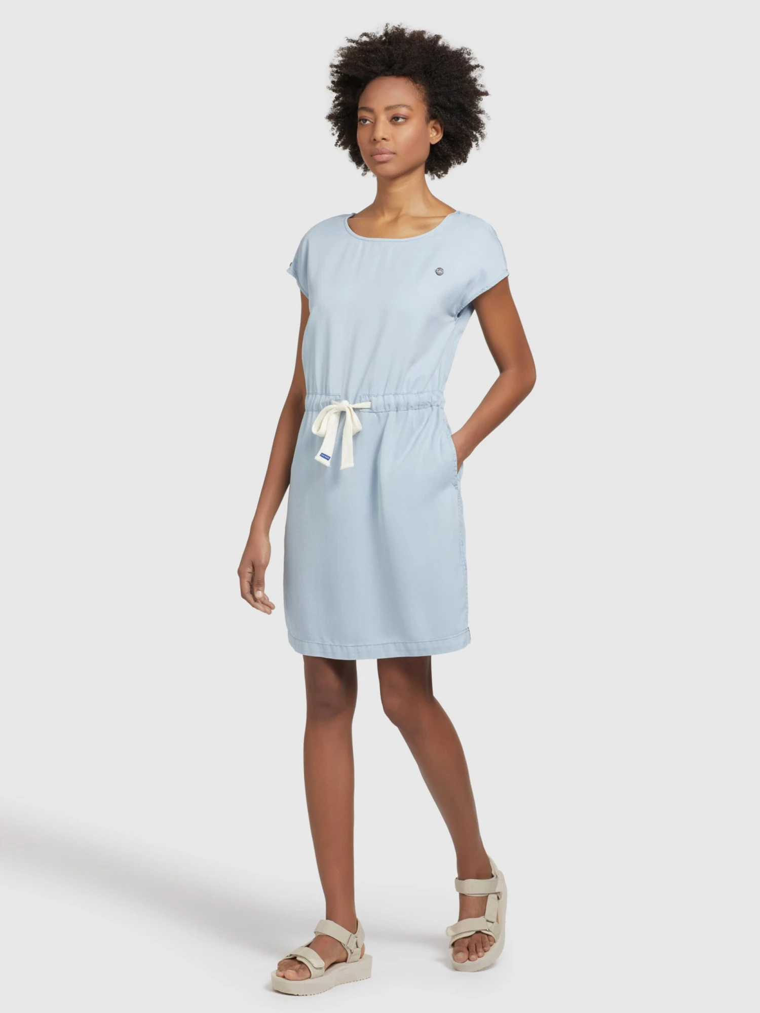 Khujo Zomerjurken Zomerjurk HEDIYE Dames Blauw - Afbeelding 6