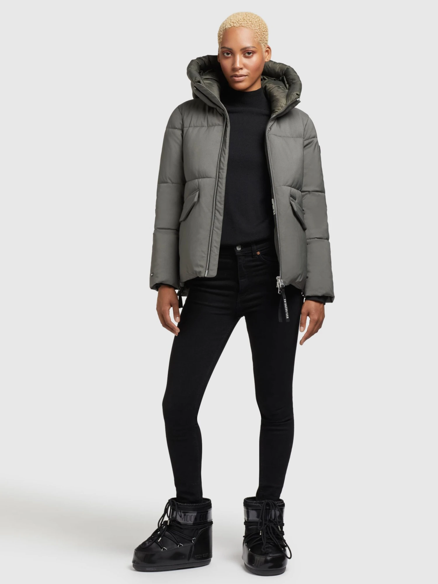 Khujo Winterjassen Winterjas Japura 2 Dames Kaki - Afbeelding 3