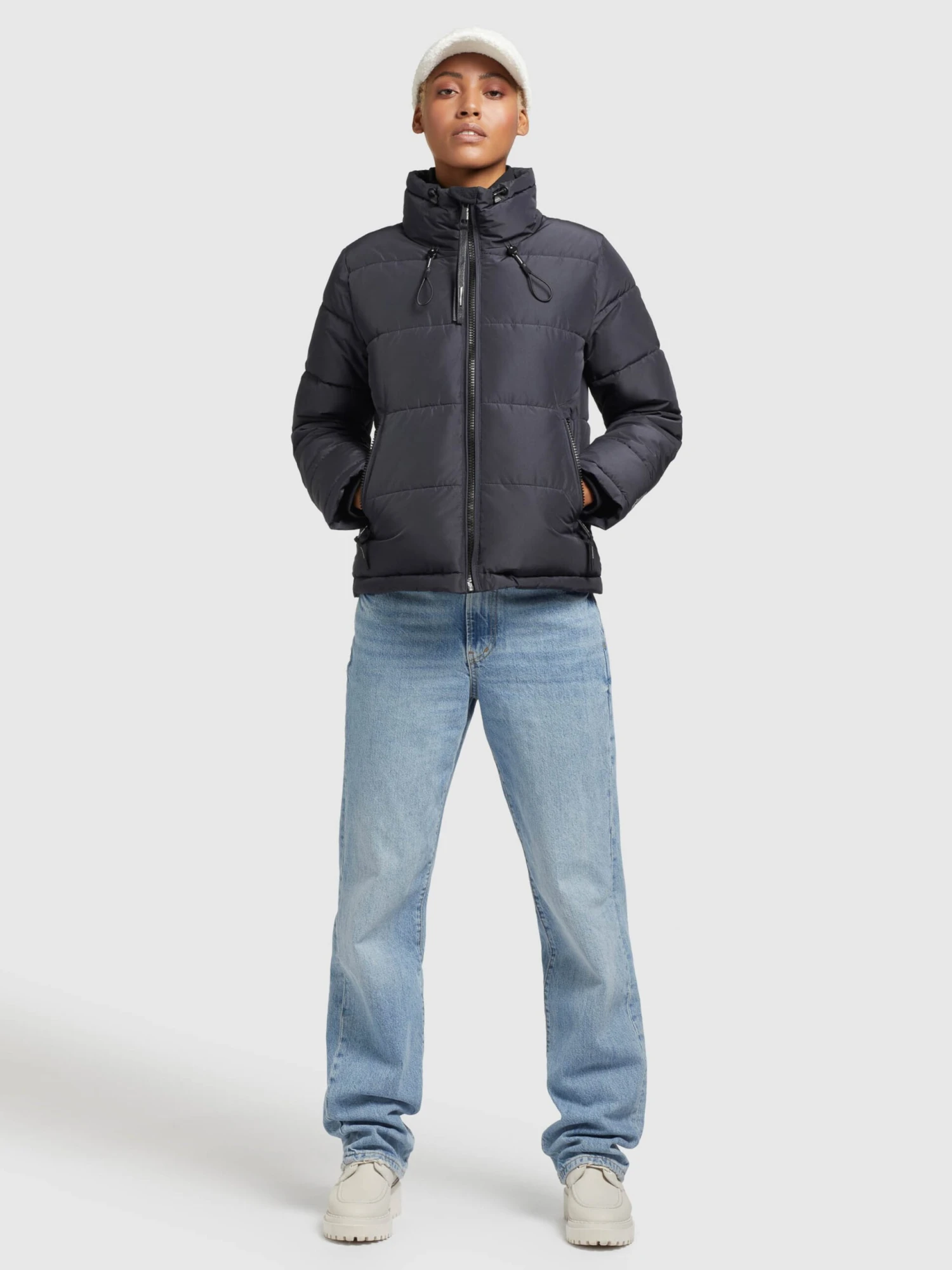 Khujo Winterjassen Winterjas Tuba 3 Dames Smoky Blue - Afbeelding 2