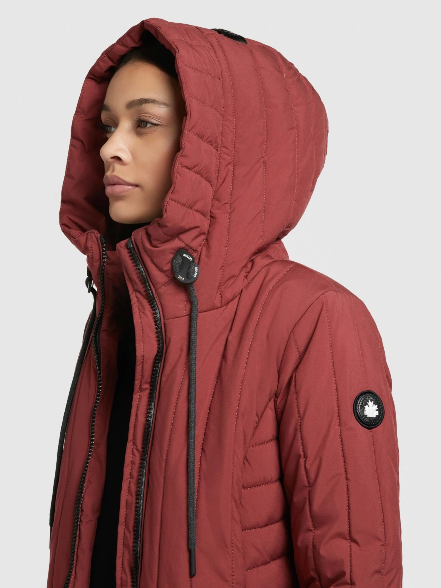 Khujo Winterjassen Winterjas Jerry Dames Roestrood - Afbeelding 7