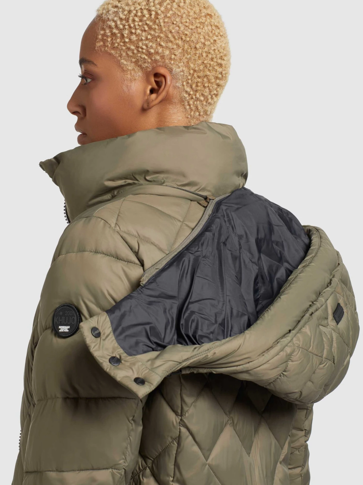 Khujo Tussenmantels Tussenmantel Aneth Dames Kaki - Afbeelding 8