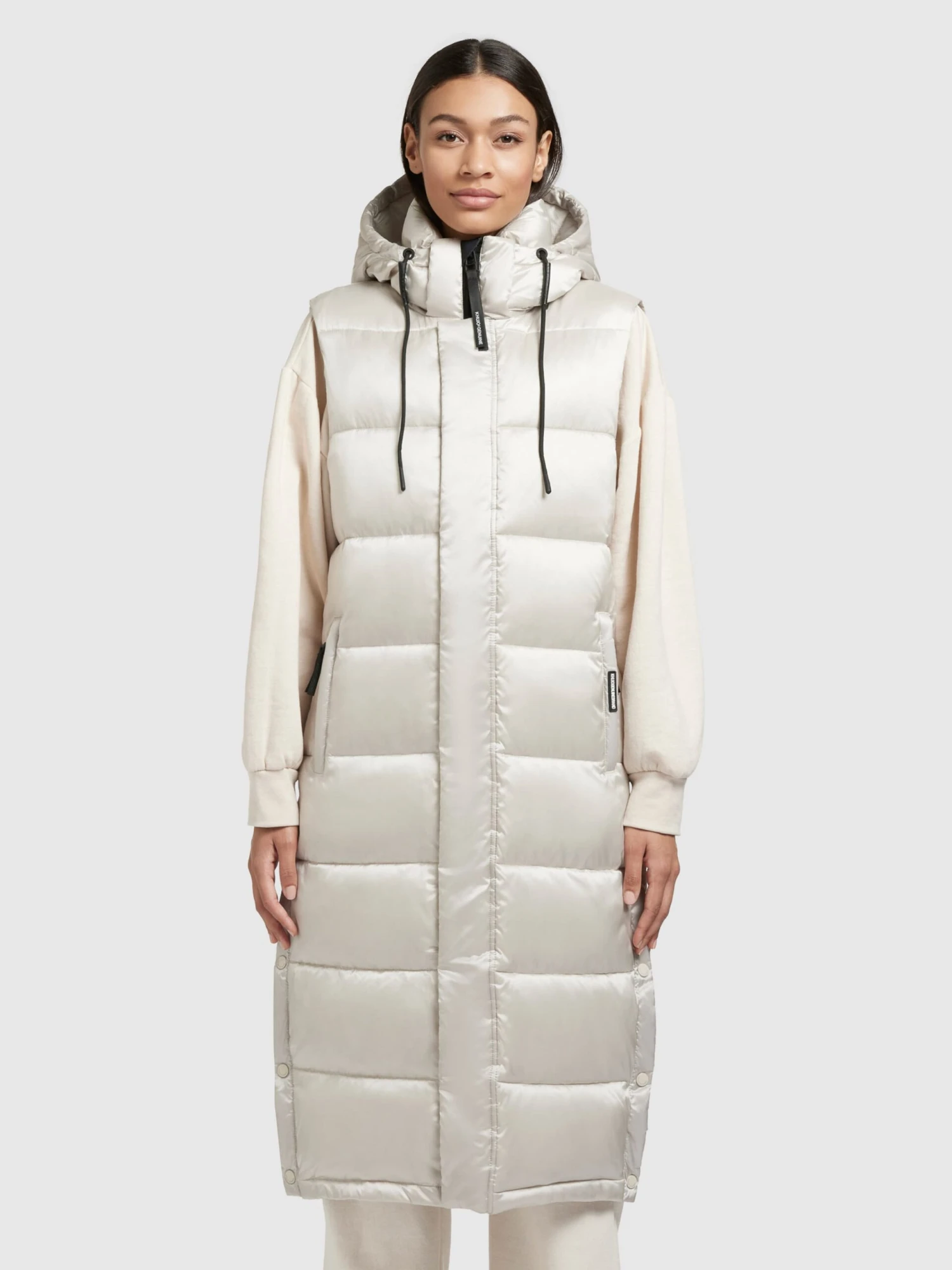 Khujo Bodywarmers Bodywarmer Tourin Dames Parelwit - Afbeelding 2