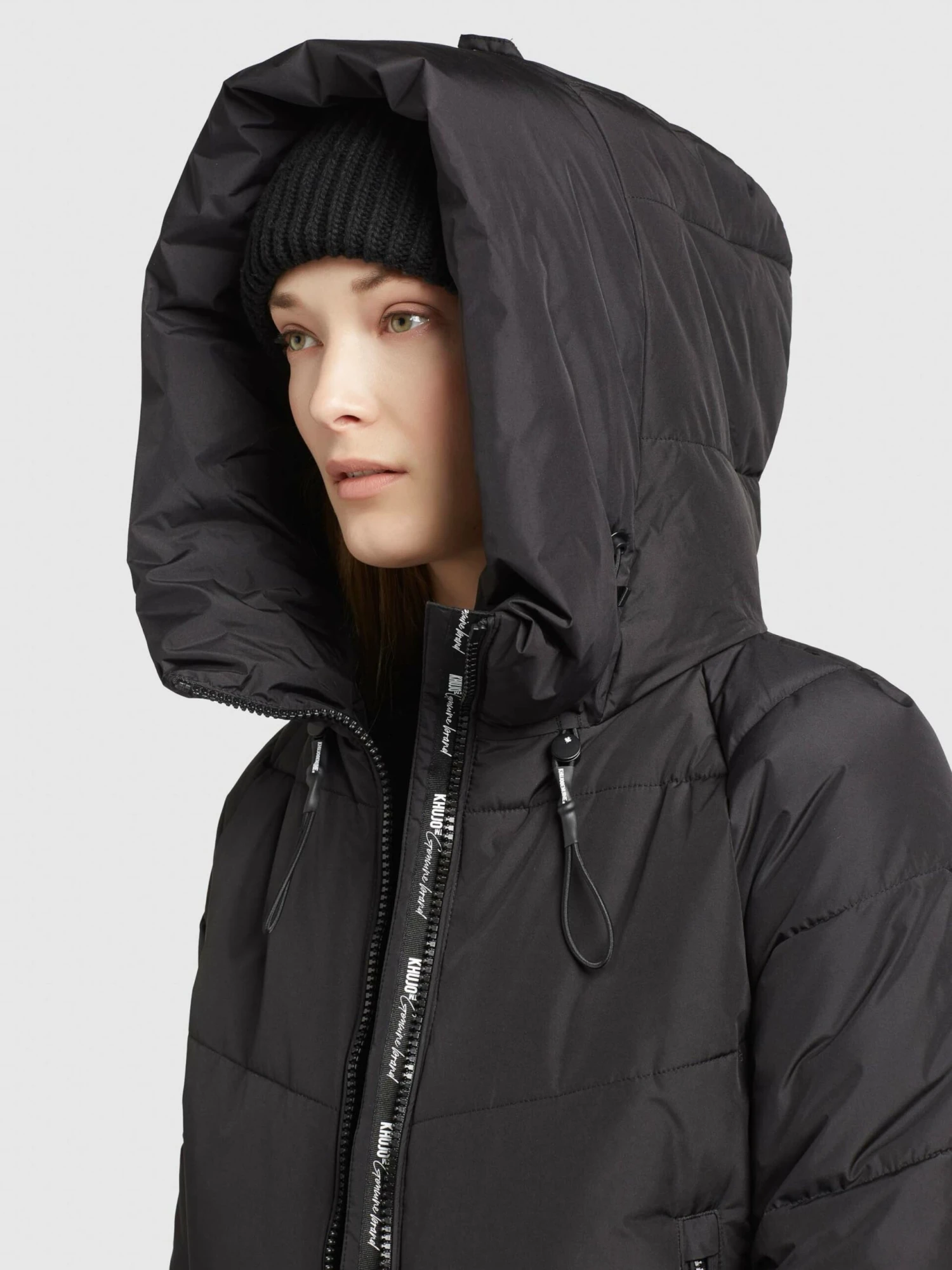 Khujo Winterjassen Winterjas Esila Dames Zwart - Afbeelding 6