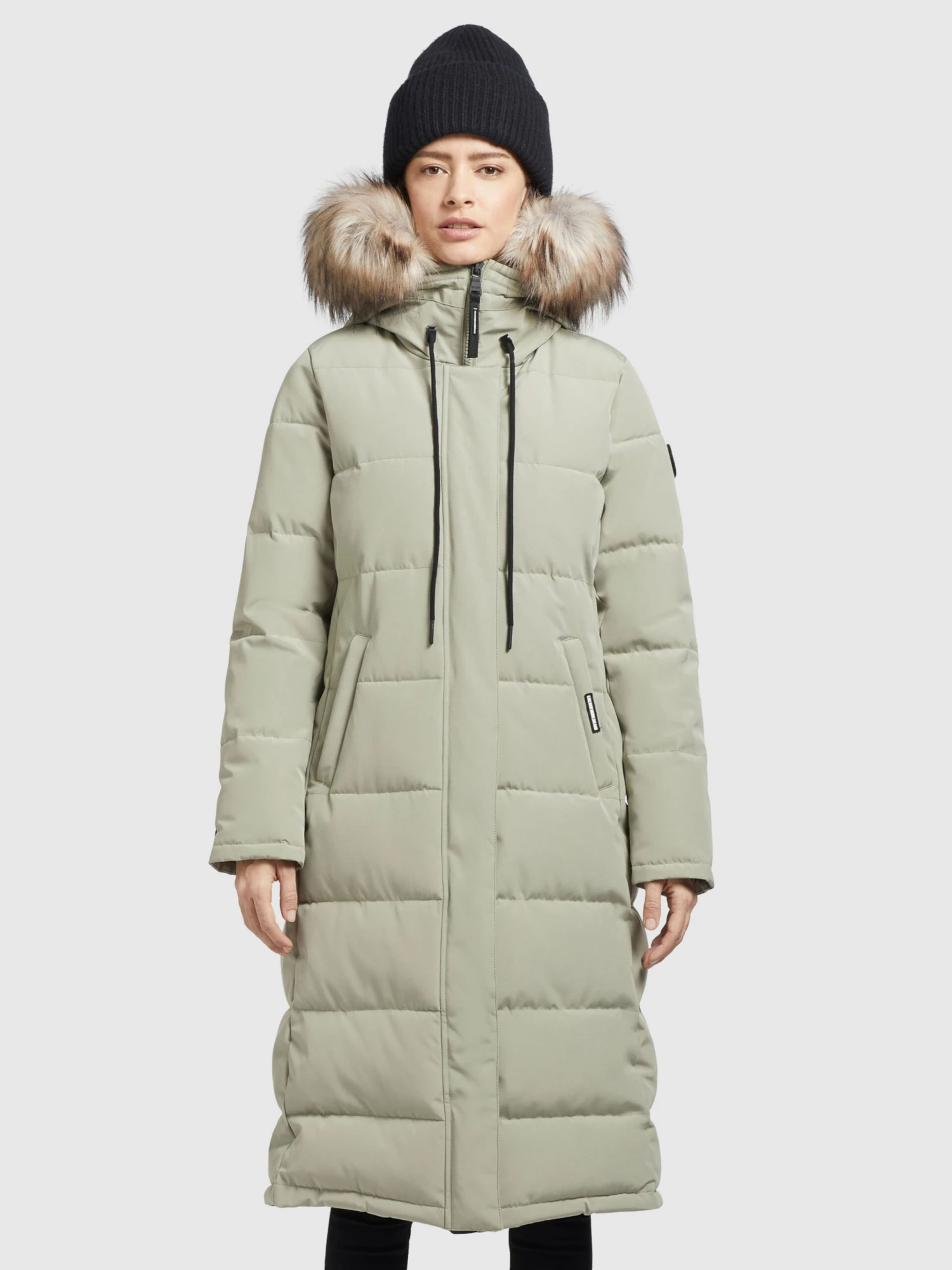 Khujo Wintermantels Wintermantel LOLL Dames Pastelgroen - Afbeelding 2