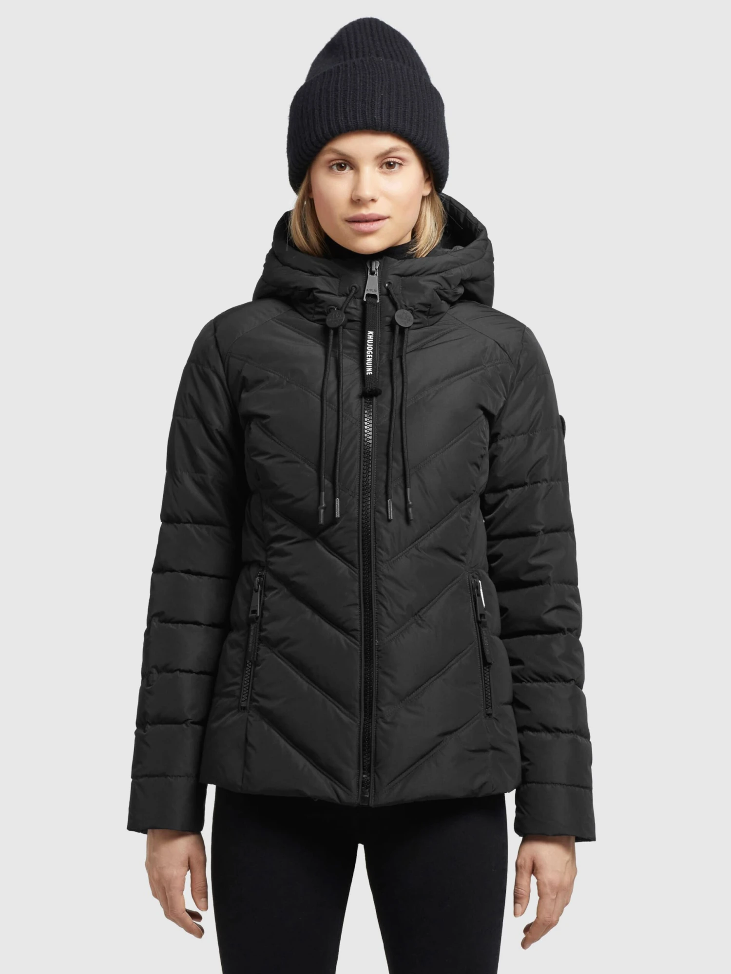 Khujo Tussenjassen Tussenjas Stern Dames Zwart - Afbeelding 2