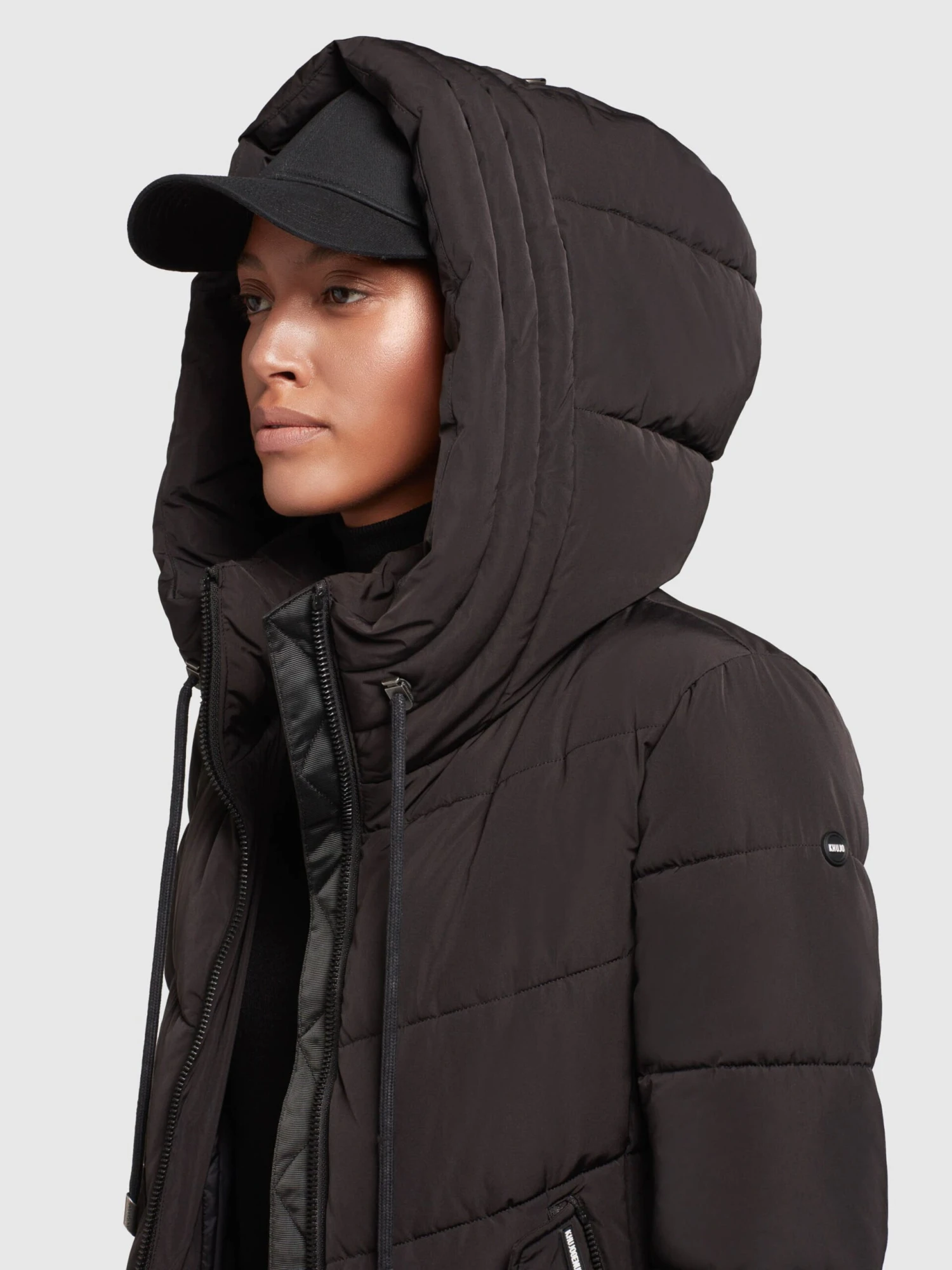 Khujo Wintermantels Wintermantel Ayleena Dames Zwart - Afbeelding 7