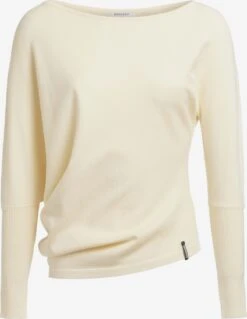 Khujo Fijngebreide Truien Trui Shea Dames Lichtgeel