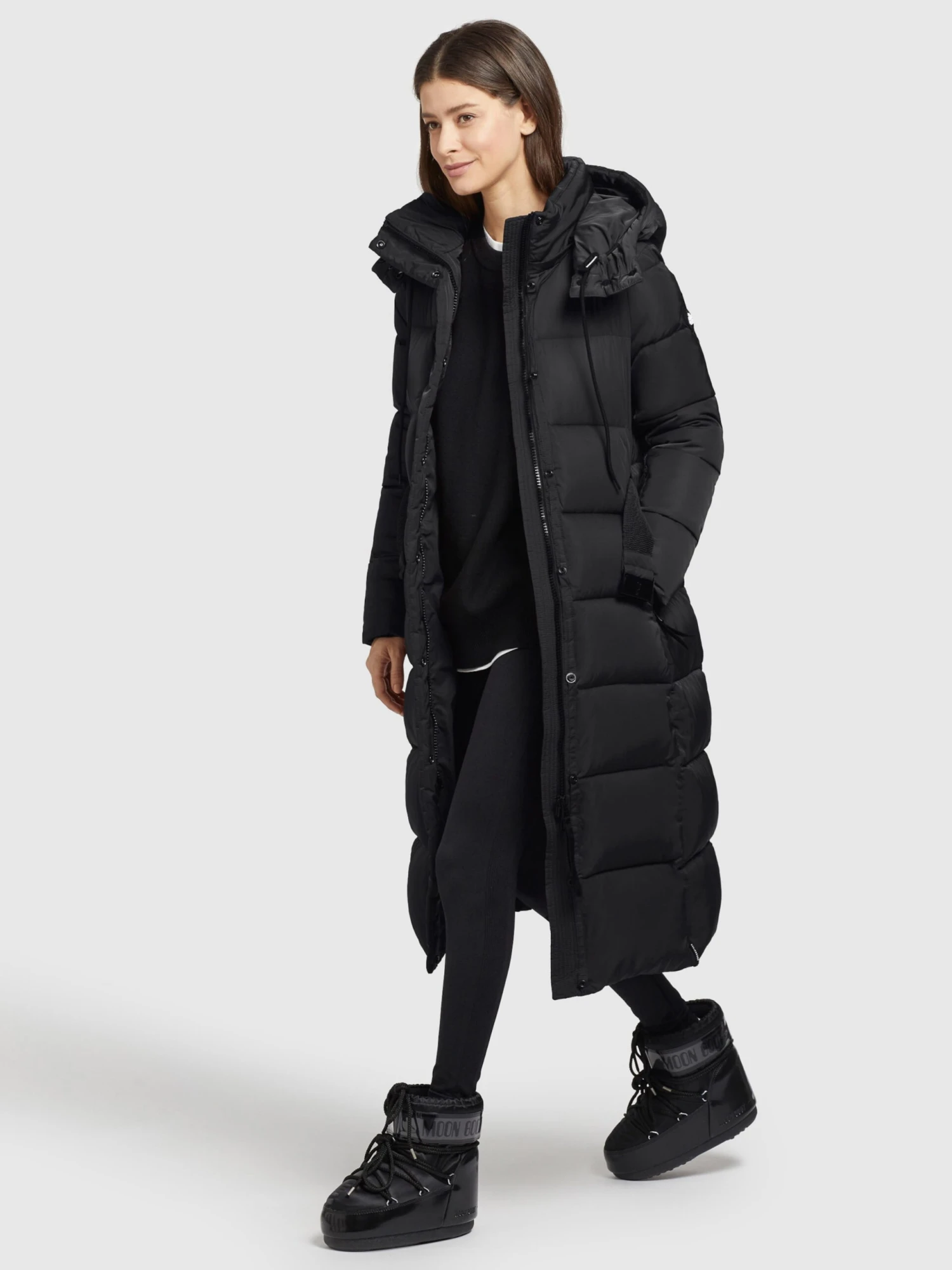 Khujo Wintermantels Wintermantel HAZELLE Dames Zwart - Afbeelding 6