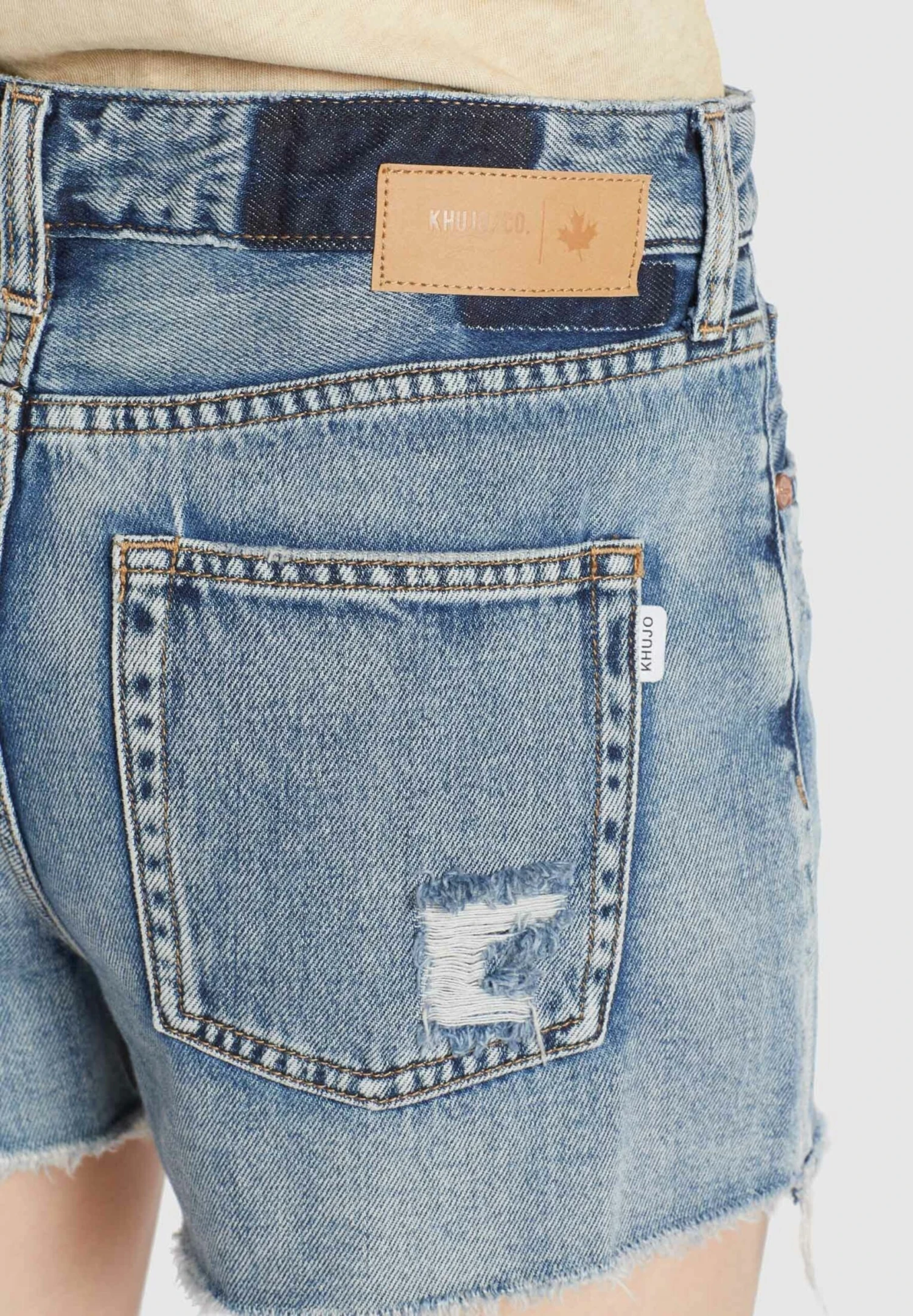 Khujo Denim Shorts Loosefit Jeans Anouk Dames Blauw - Afbeelding 8