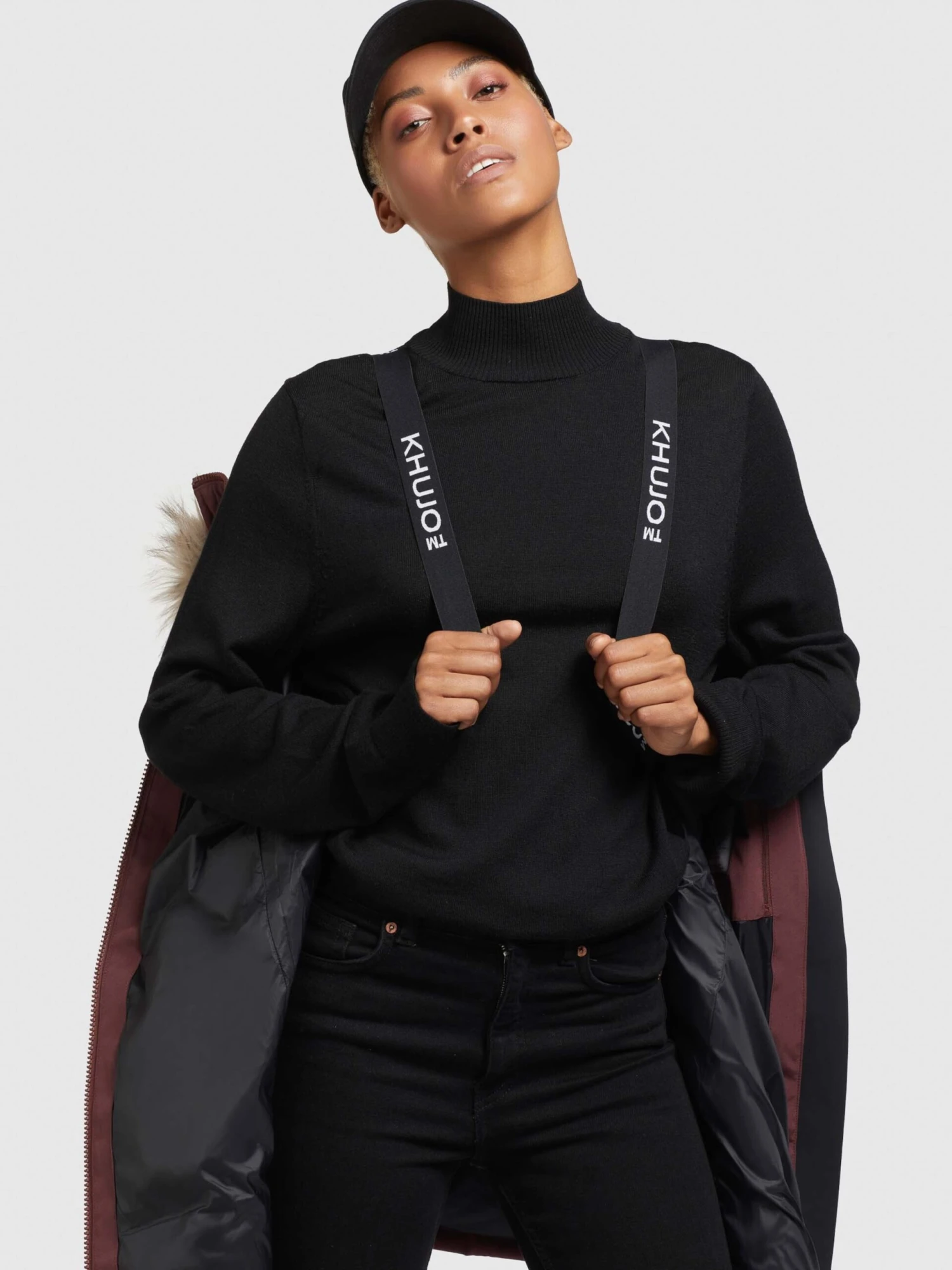 Khujo Wintermantels Wintermantel Cloren Dames Donkerrood - Afbeelding 6