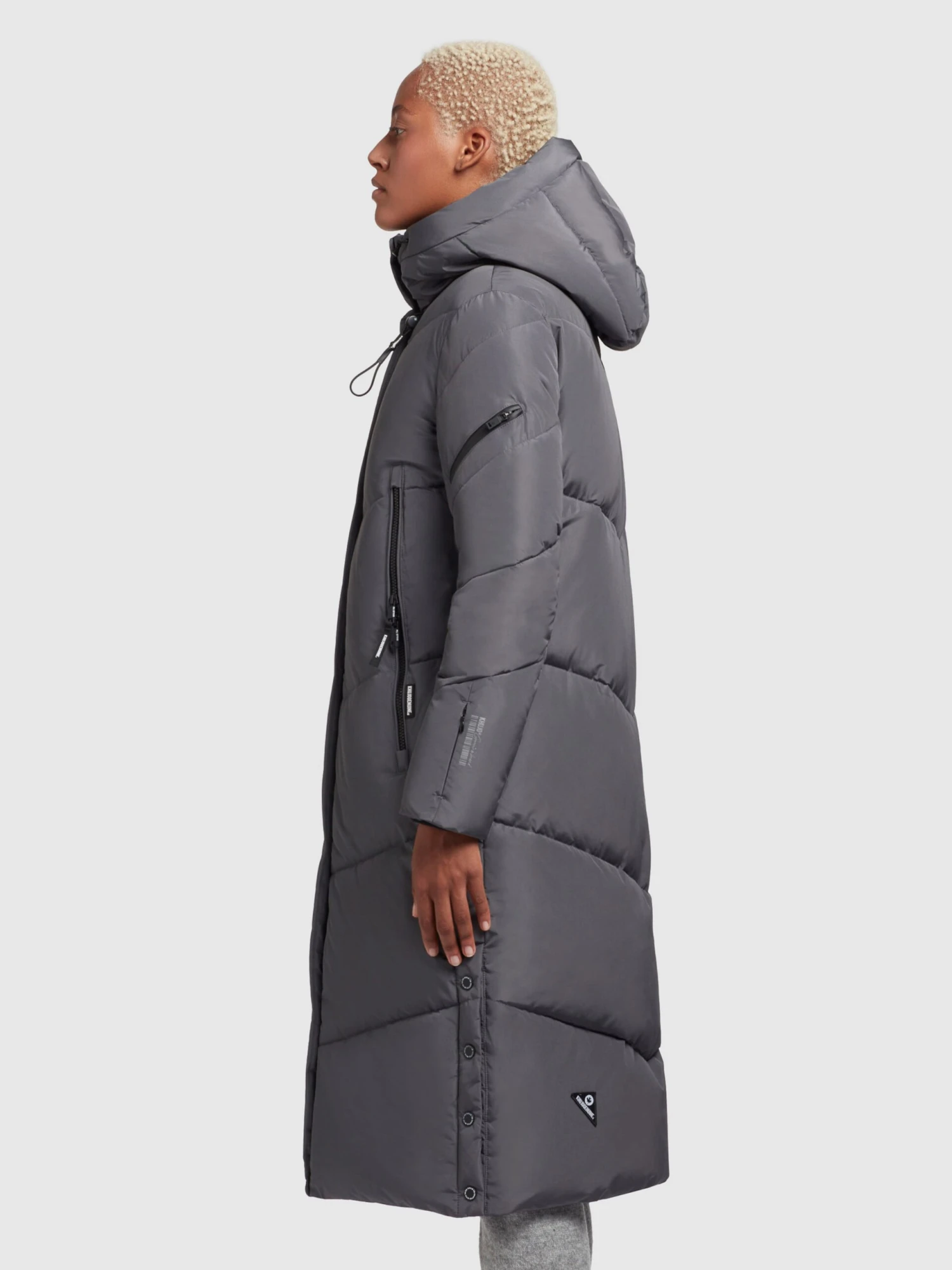 Khujo Tussenmantels Tussenmantel Dames Basaltgrijs - Afbeelding 4