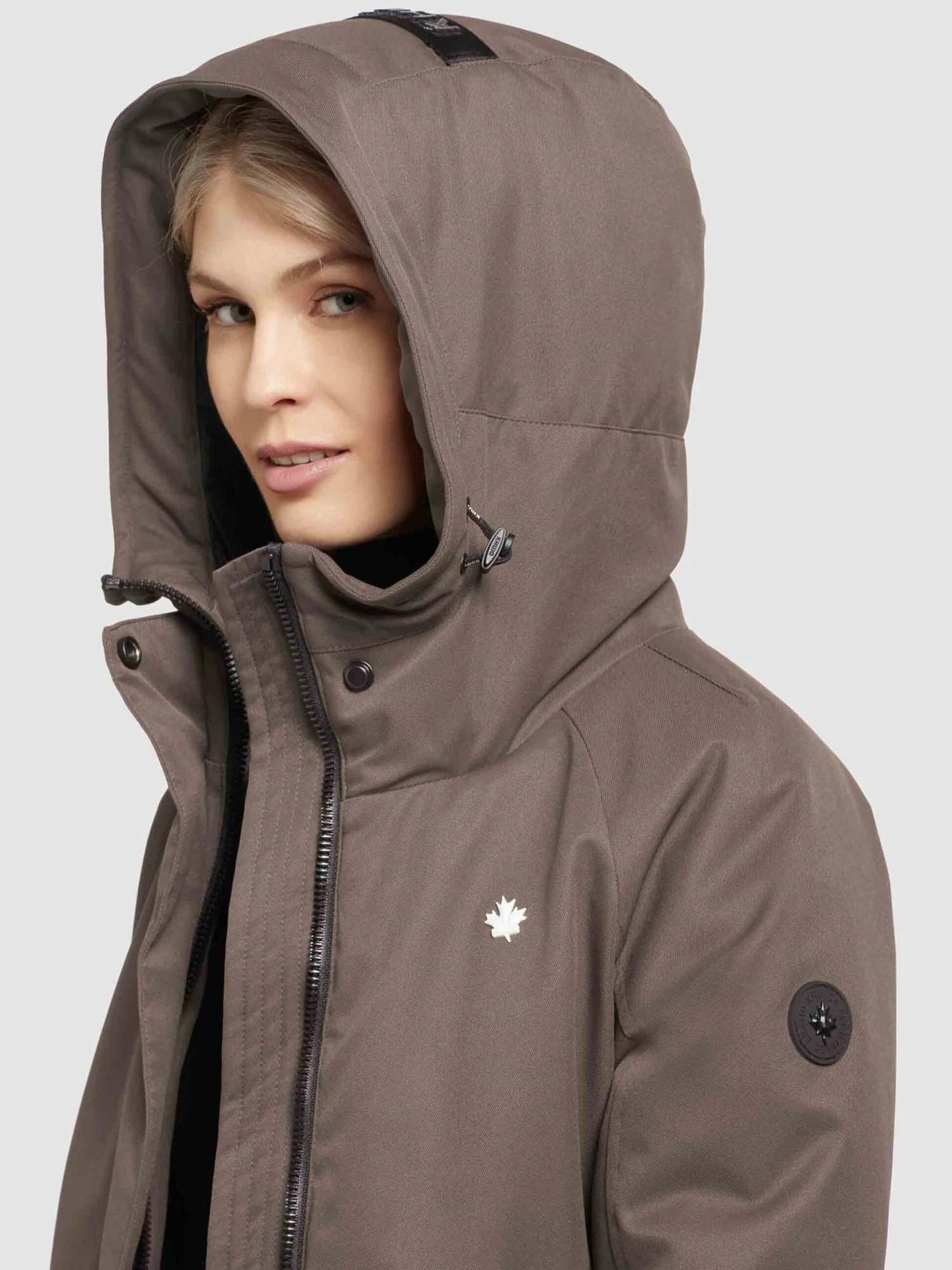 Khujo Parkas Tussenparka LARIA Dames Bruin - Afbeelding 7