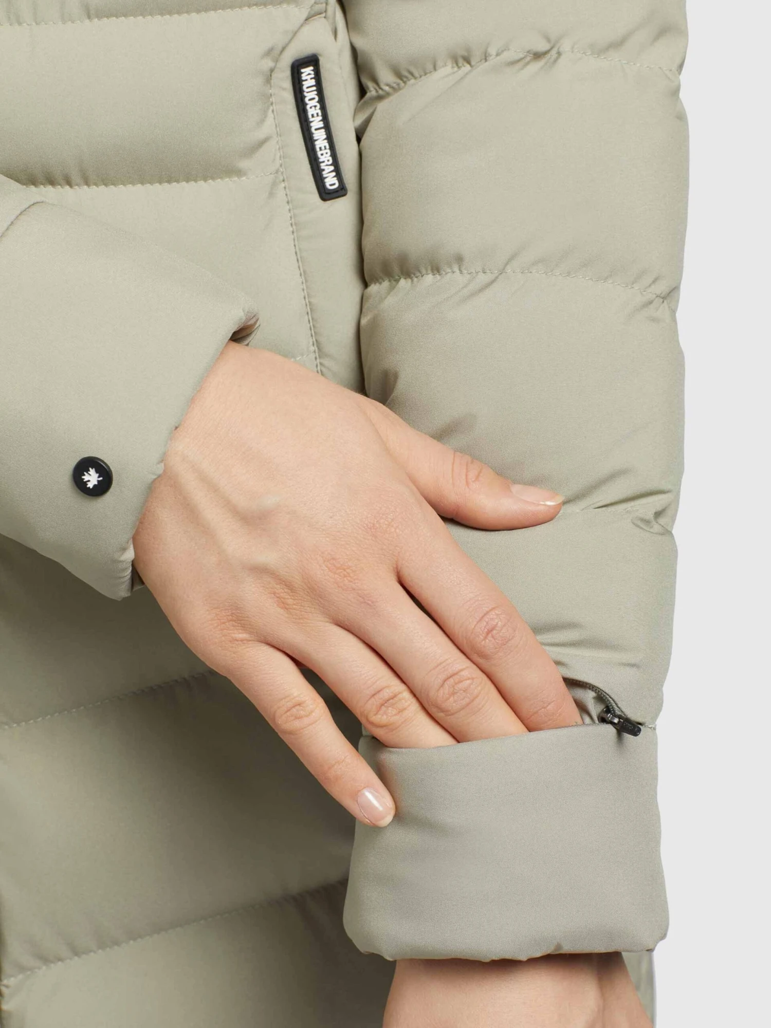 Khujo Korte Mantels Wintermantel Tuhani Dames Pastelgroen - Afbeelding 8