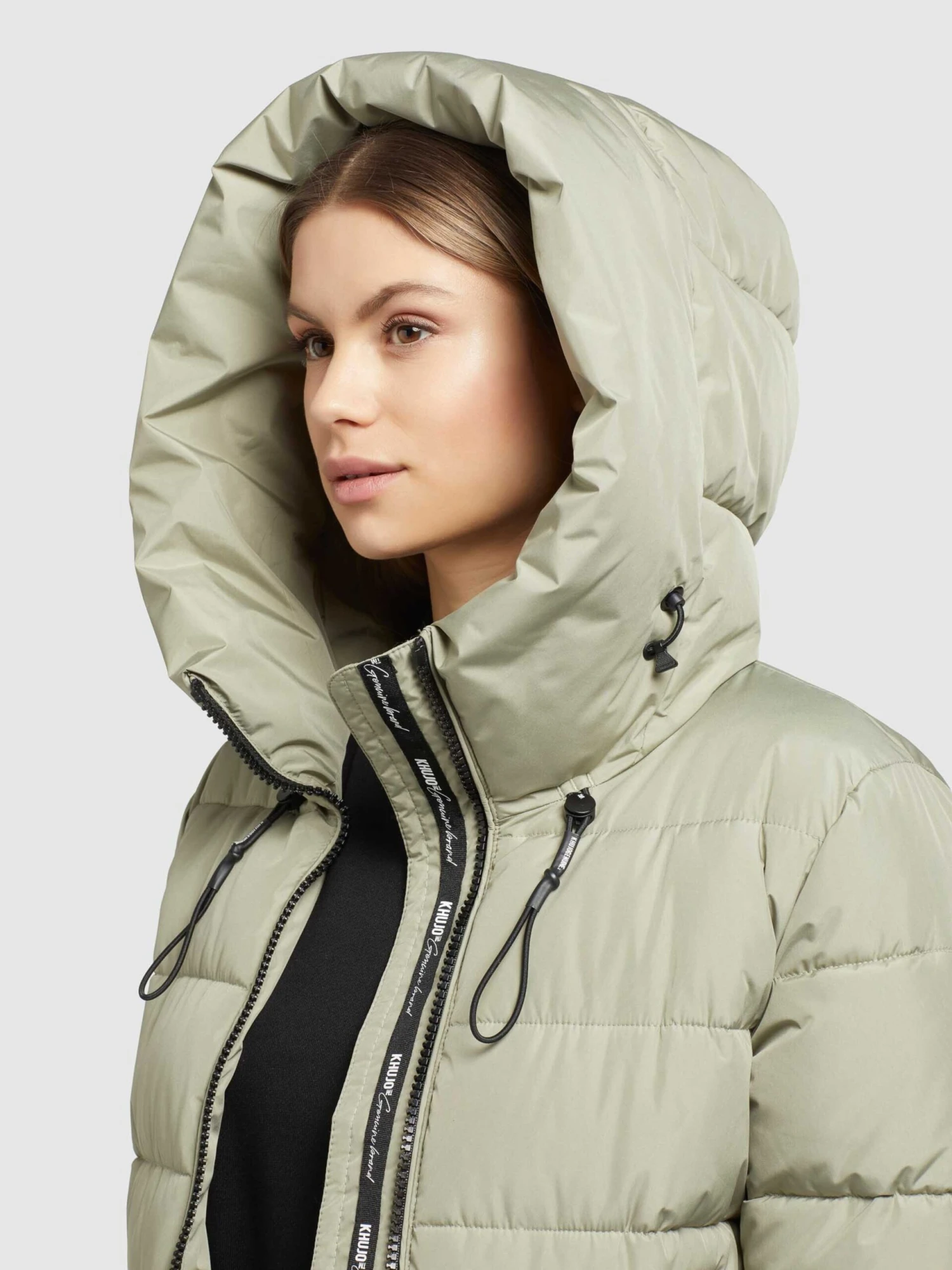 Khujo Wintermantels Wintermantel Jilias 3 Dames Olijfgroen - Afbeelding 9