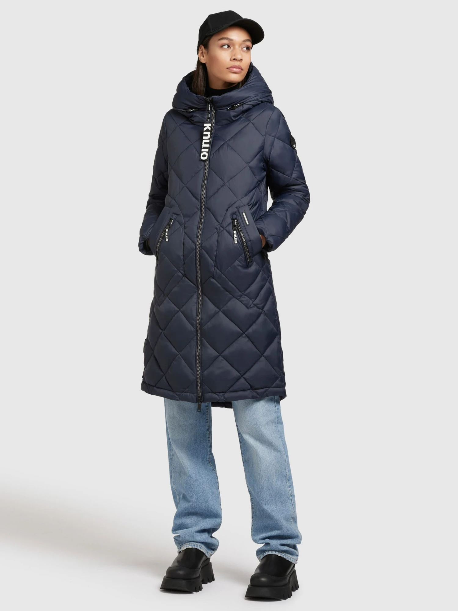 Khujo Tussenmantels Tussenmantel Zarita Dames Donkerblauw - Afbeelding 3