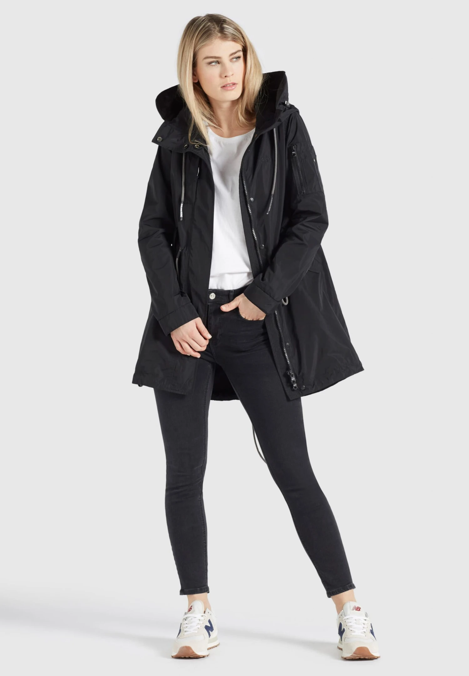 Khujo Parkas Tussenparka Catharina Dames Zwart - Afbeelding 2