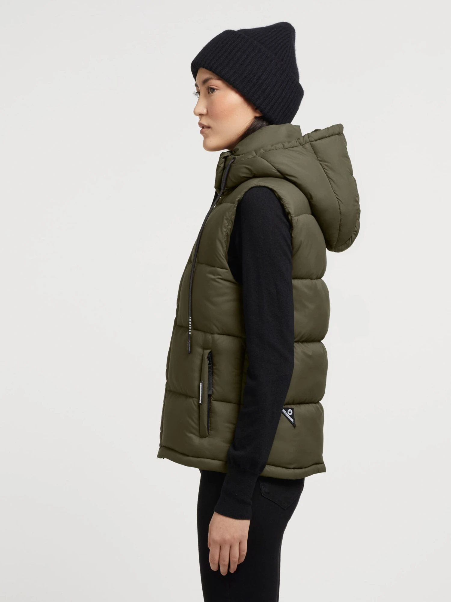 Khujo Bodywarmers Bodywarmer Eden Dames Kaki - Afbeelding 5