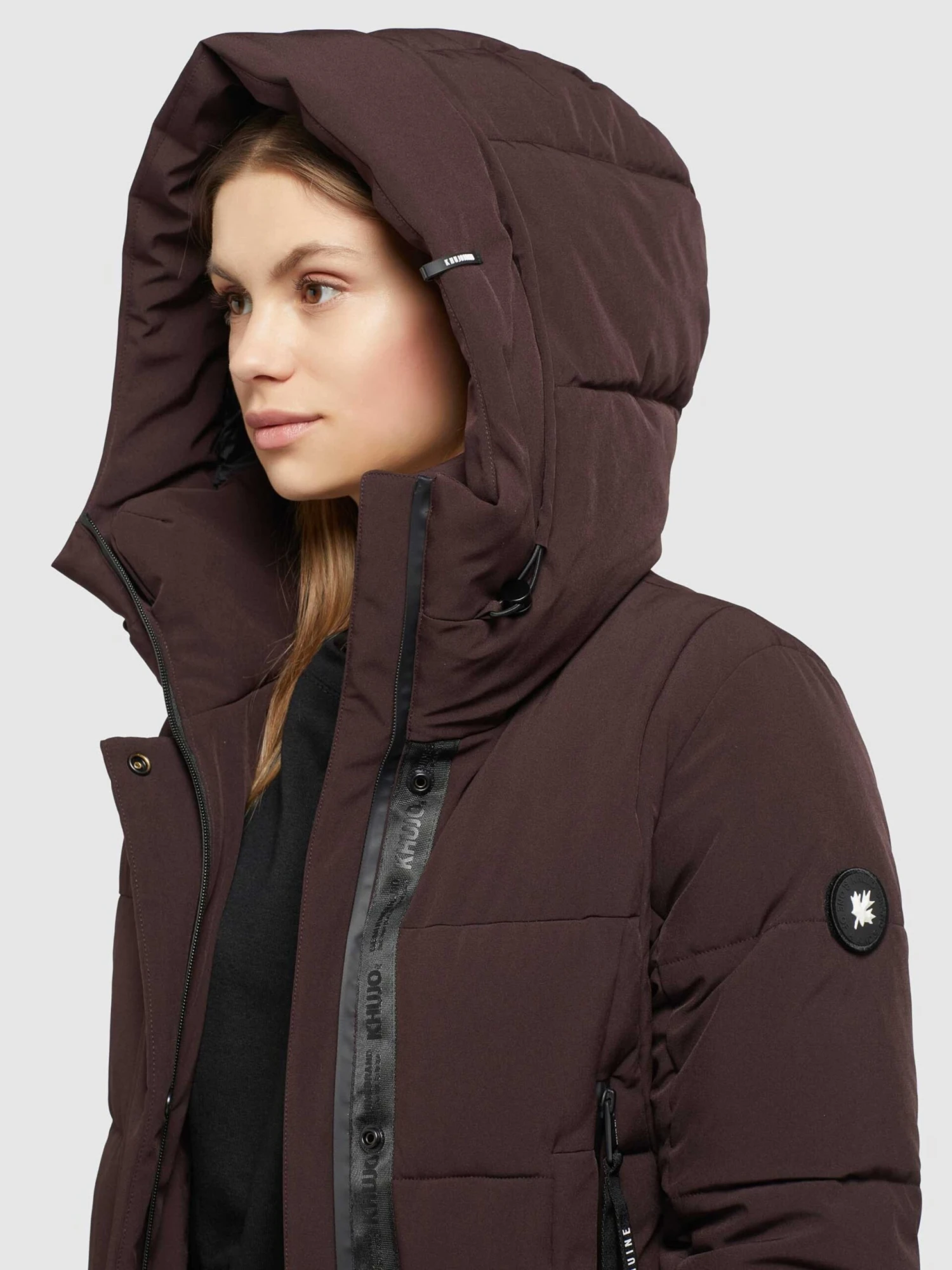 Khujo Tussenmantels Tussenmantel Namita Dames Wijnrood - Afbeelding 7