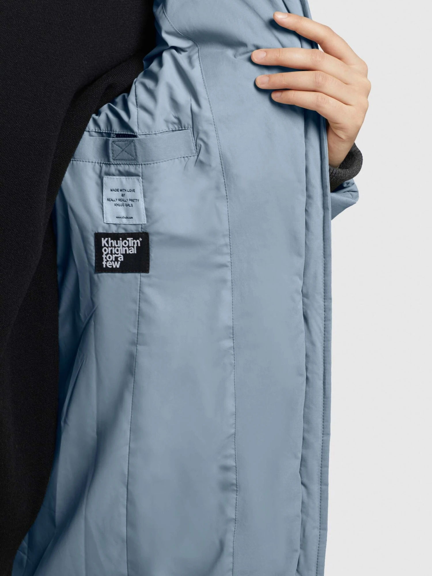 Khujo Wintermantels Wintermantel Aribay 3 Dames Duifblauw - Afbeelding 8