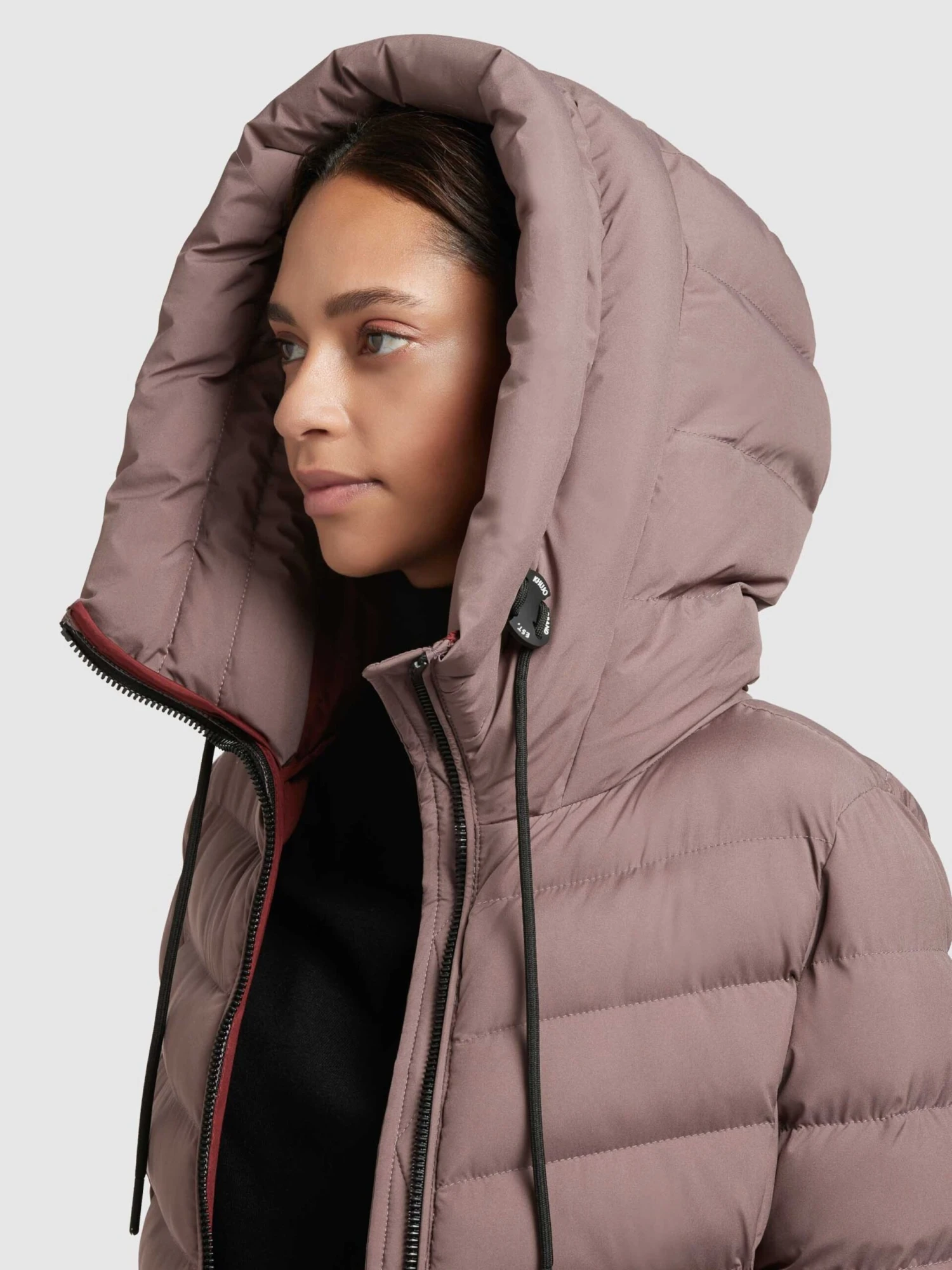 Khujo Korte Mantels Wintermantel Tuhani Dames Donkerlila - Afbeelding 7