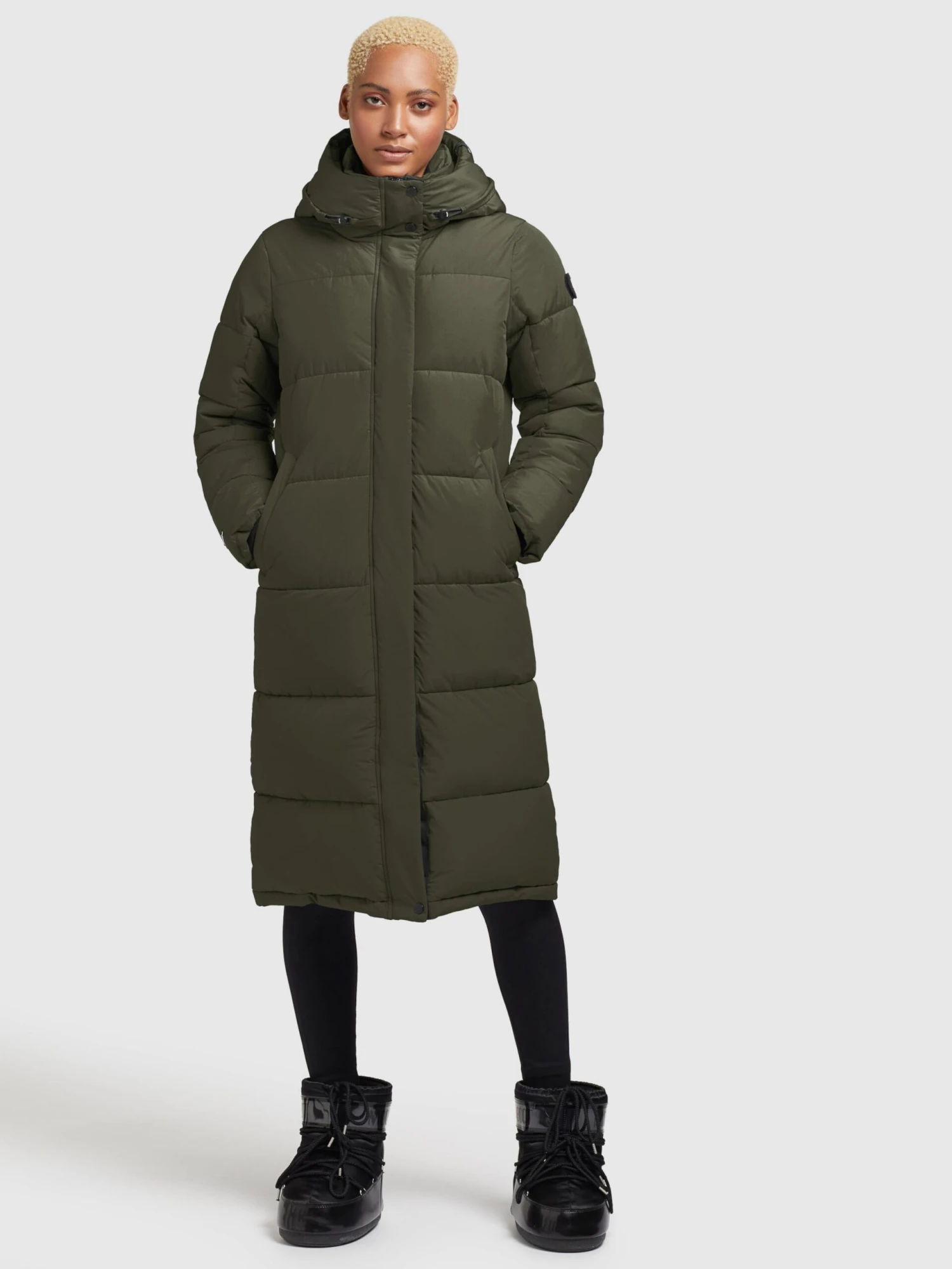 Khujo Wintermantels Wintermantel Tione Dames Donkergroen - Afbeelding 6