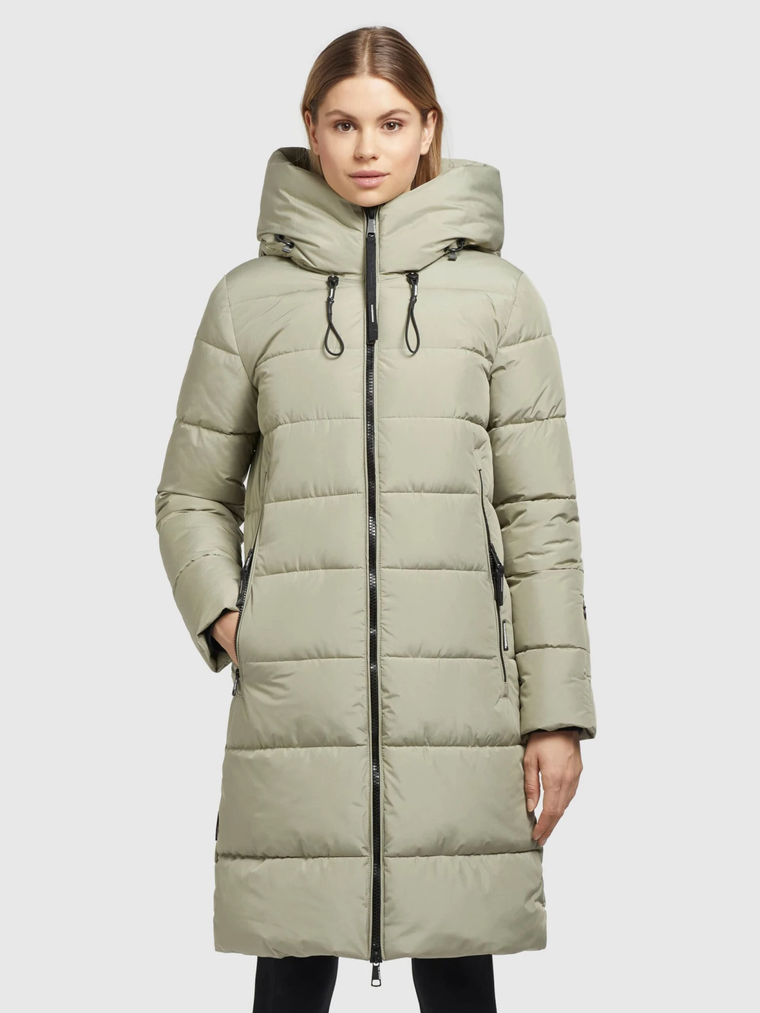 Khujo Wintermantels Wintermantel Jilias 3 Dames Olijfgroen - Afbeelding 3