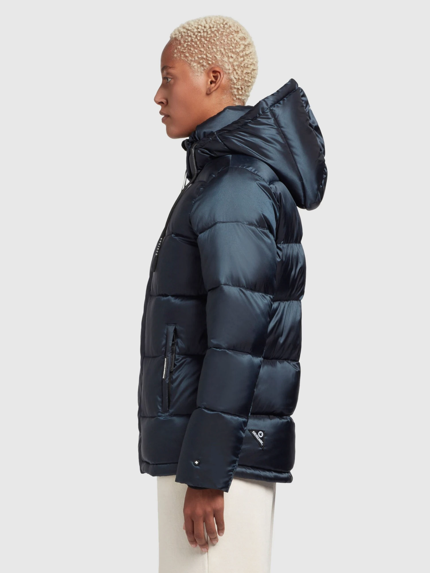 Khujo Winterjassen Winterjas Evona Dames Nachtblauw - Afbeelding 5