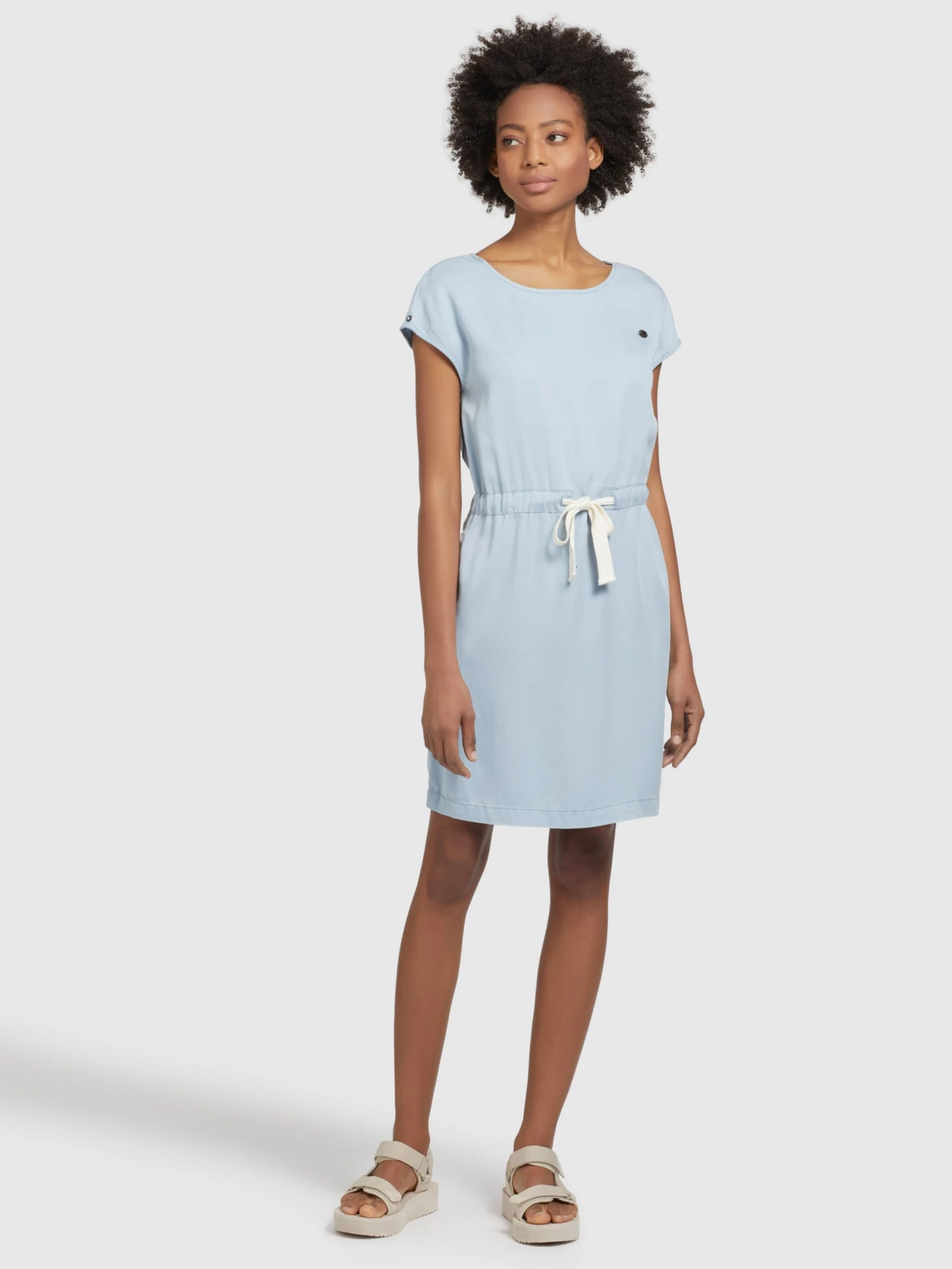 Khujo Zomerjurken Zomerjurk HEDIYE Dames Blauw - Afbeelding 3