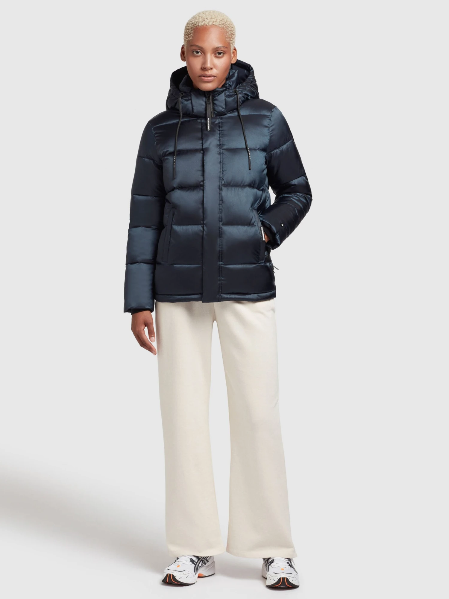 Khujo Winterjassen Winterjas Evona Dames Nachtblauw - Afbeelding 6