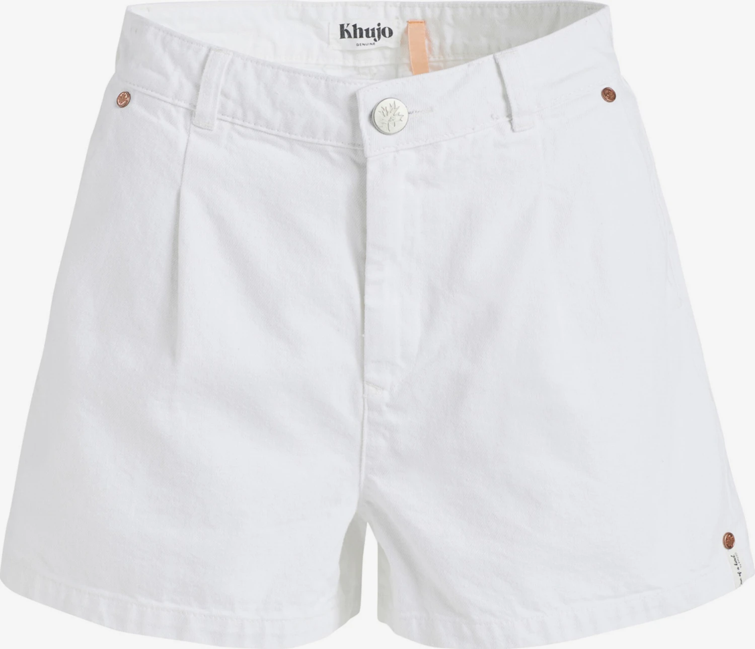 Khujo Jeans Loosefit Bandplooi Jeans Cambel Dames Wit