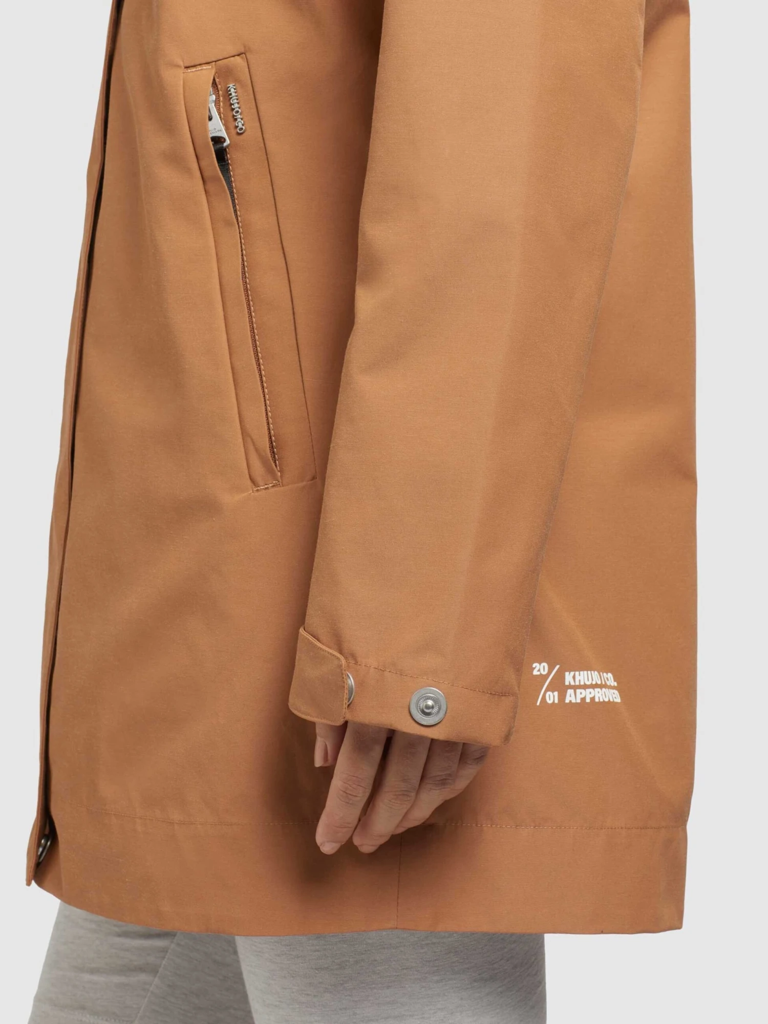 Khujo Tussenmantels Tussenmantel Artisa Dames Beige - Afbeelding 8