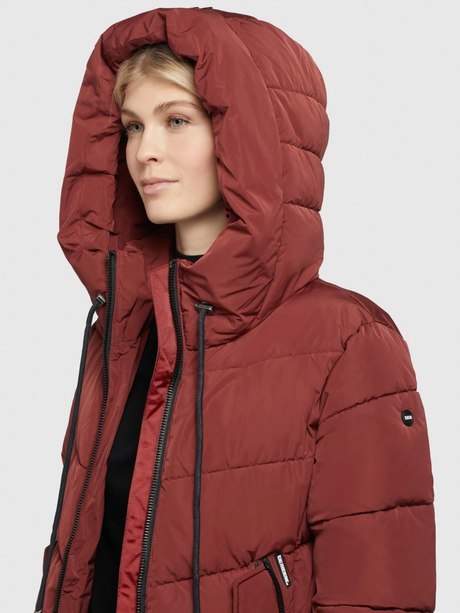 Khujo Tussenmantels Tussenmantel Klayd Dames Donkerrood - Afbeelding 7