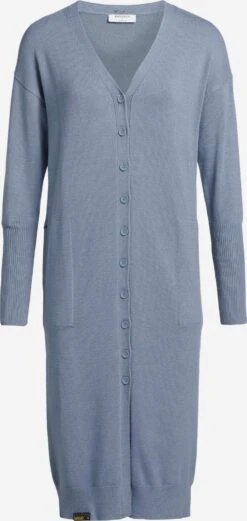 Khujo Vesten Gebreid Vest Elina Dames Blauw